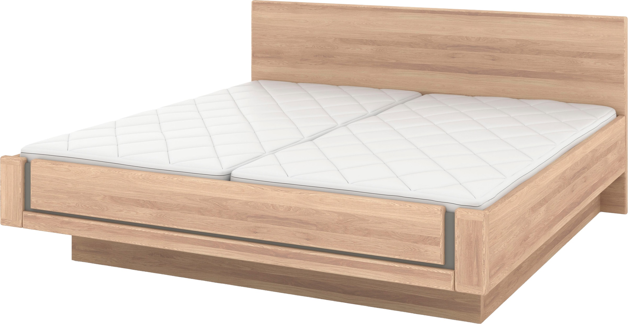 Musterring Holzbett »Sorrent, Bettgestell, Bettrahmen, teilmassiv Eiche«, ( günstig online kaufen