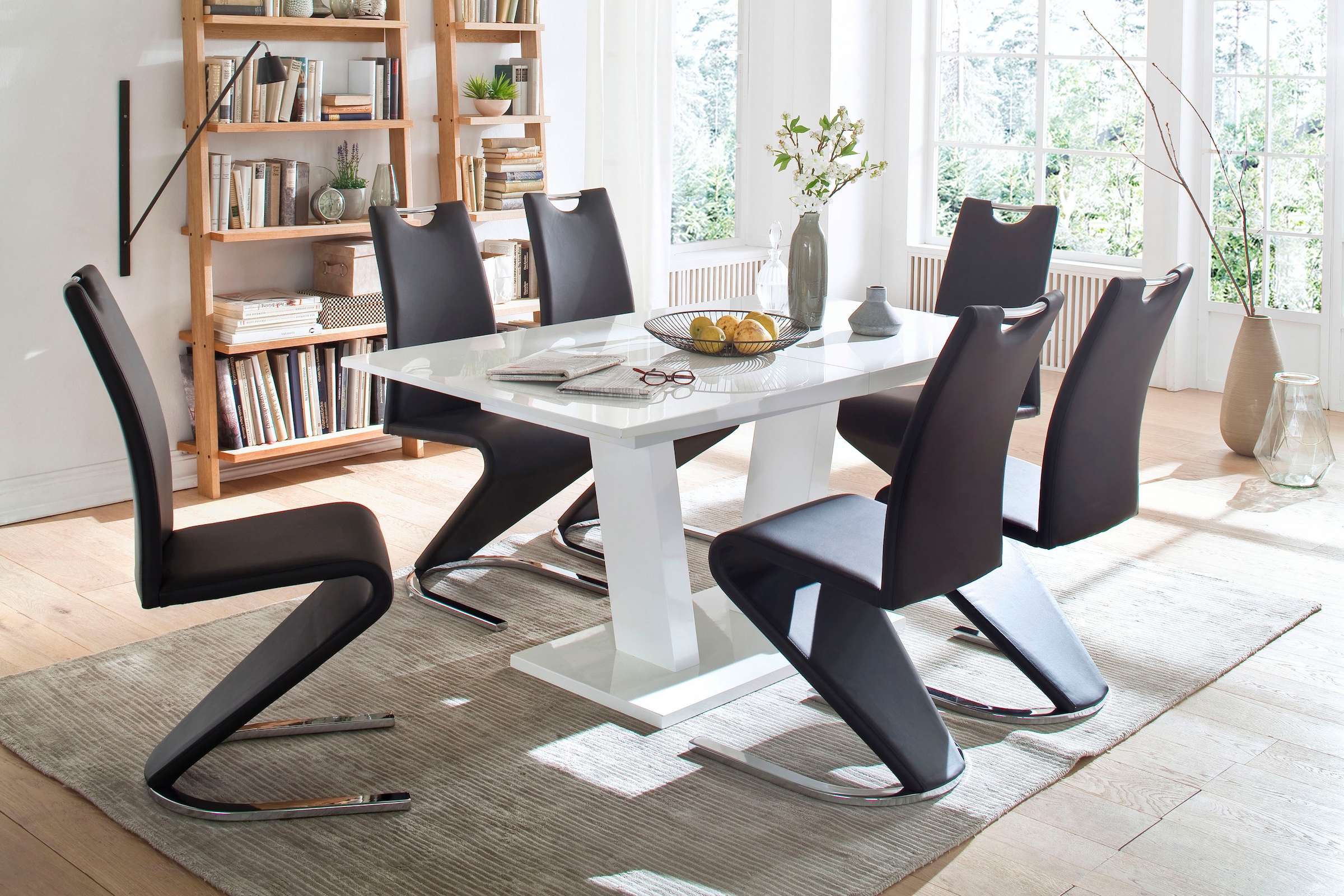 MCA furniture Freischwinger »Amado, TOPSELLER!«, (Set), 2 St., Kunstleder, 2er-, 4er-, 6er-Set, Stuhl belastbar bis 120 Kg