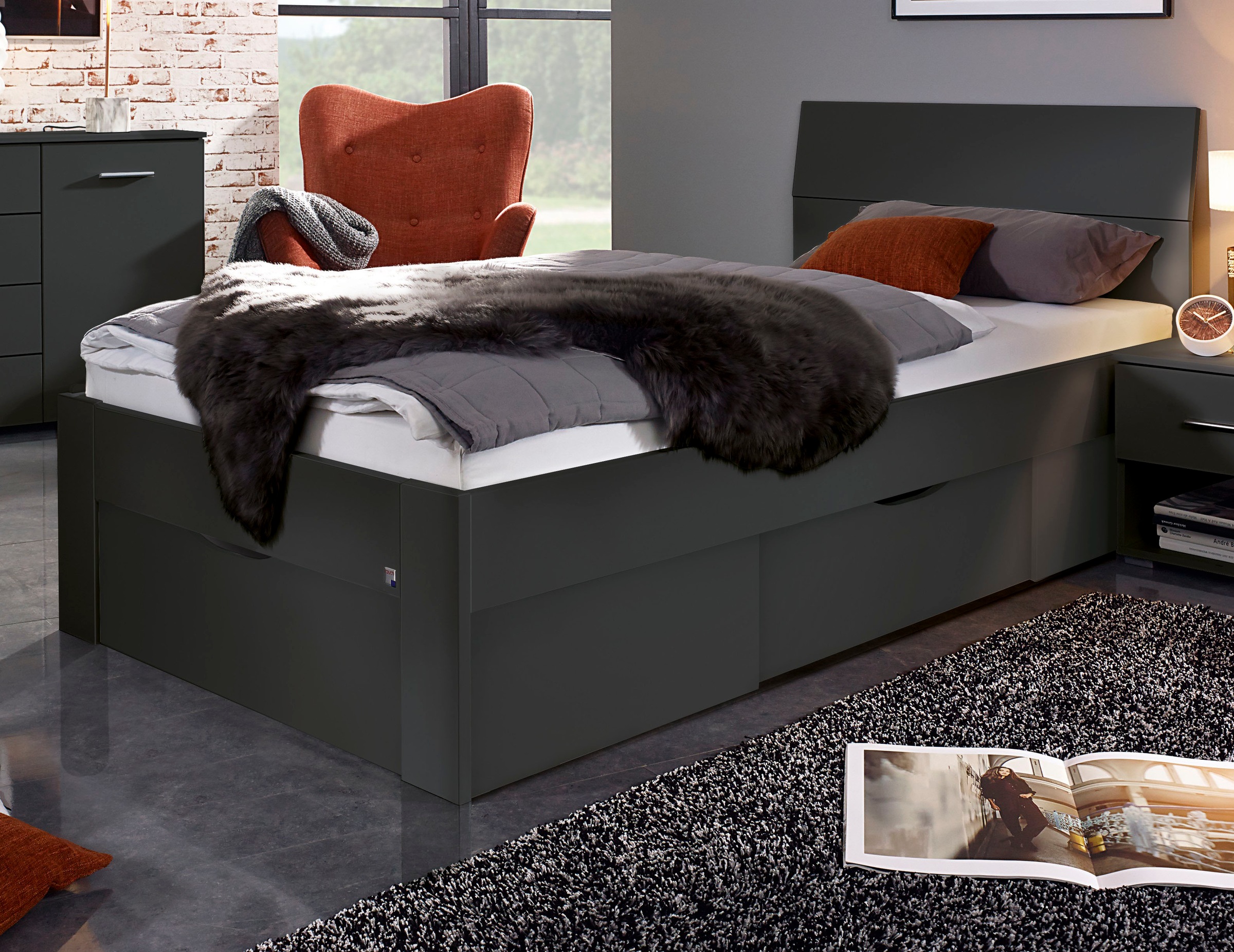 rauch Bett »Einzelbett Doppelbett Stauraum FLEXX Breiten 90/140/180 cm« Ein günstig online kaufen