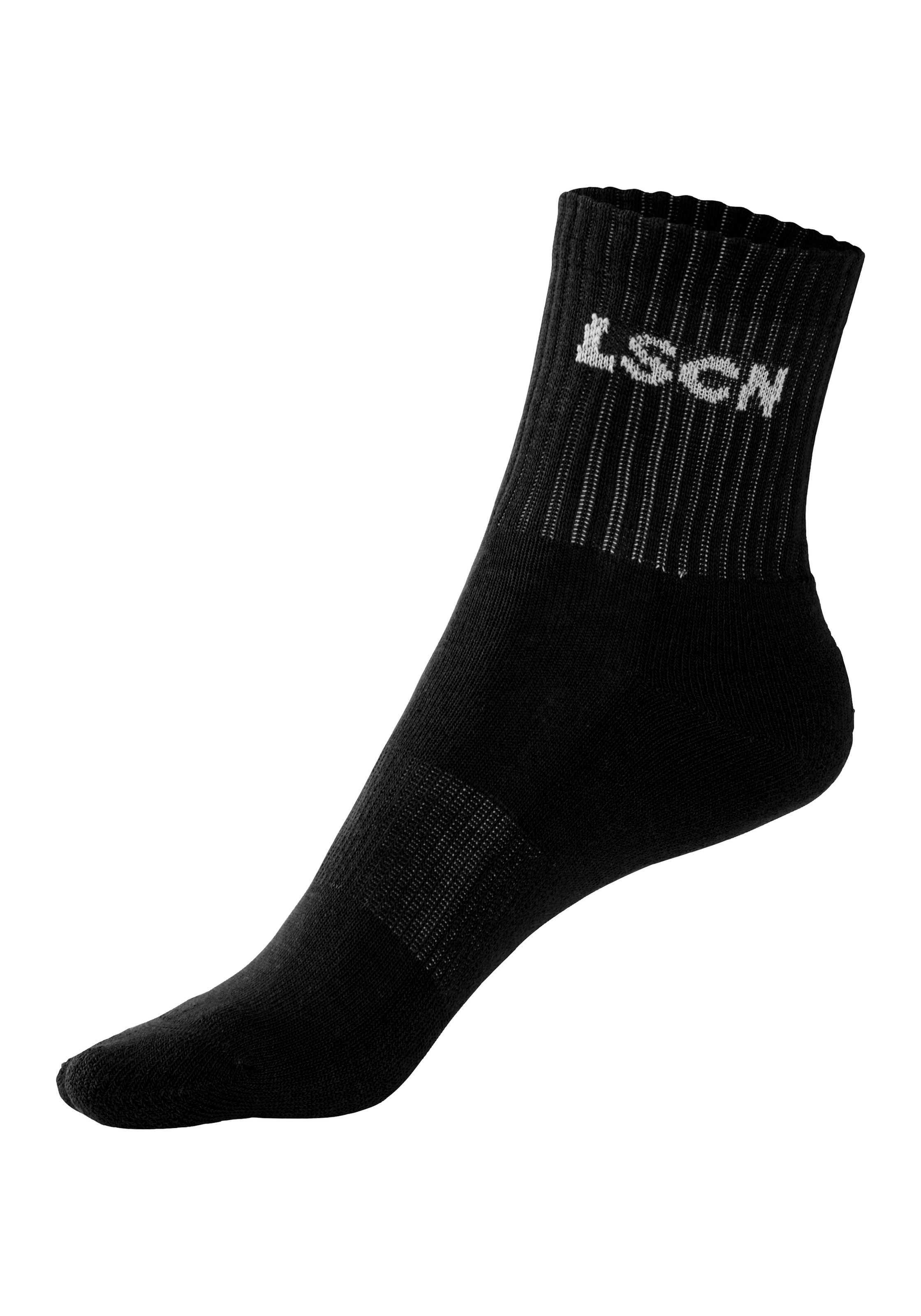 LSCN by LASCANA Tennissocken Packung, 2 Paar tlg. mit  Halbfußfrottee