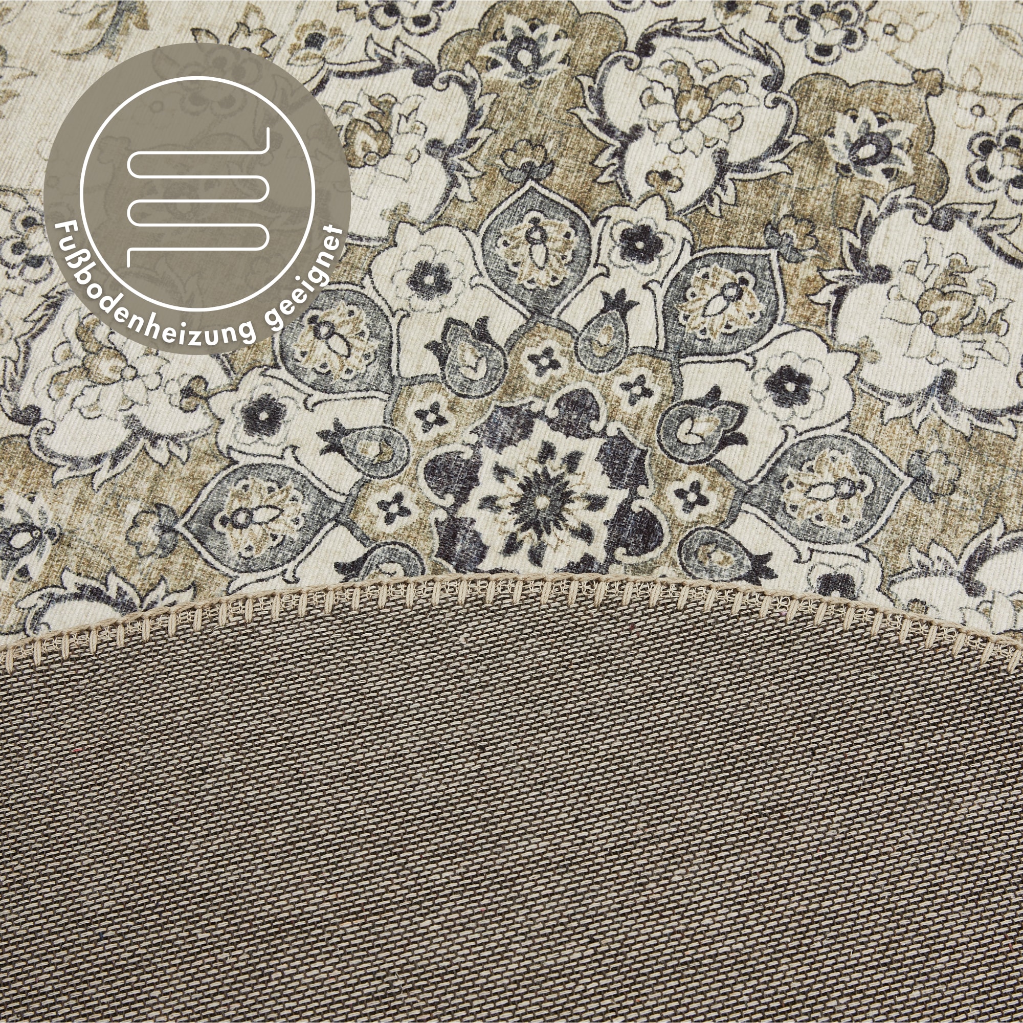 LUXOR living Teppich »Prima 3« rund 7 mm Höhe Kurzflor, Orient-Optik, Vintage Design, auch als Läufer erhältlich