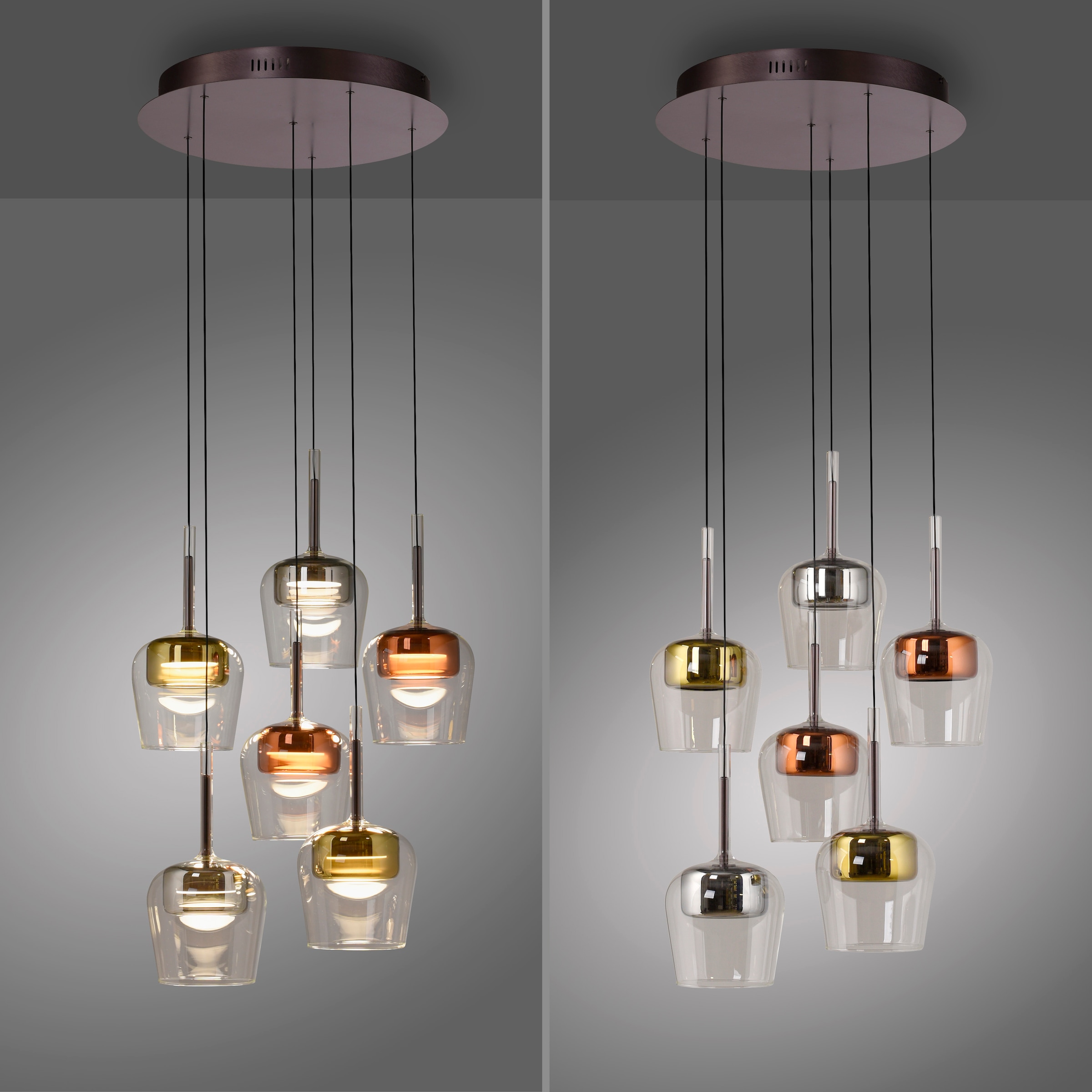 Neuhaus Q SMART HOME LIGHTS LED Pendelleuchte »Q-KON« LED-Board 1 Stk. warmweiß - kaltweiß