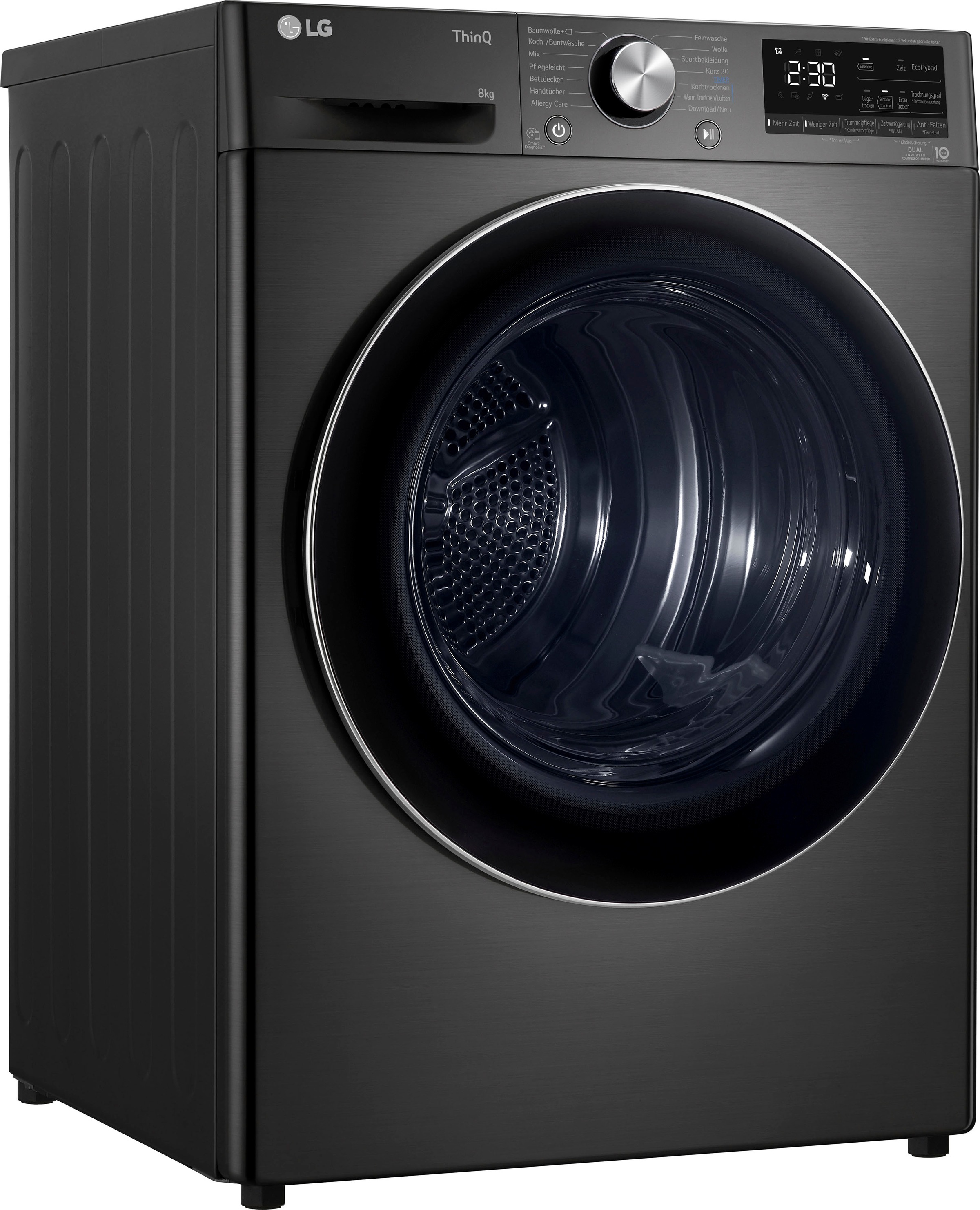 LG Wärmepumpentrockner »RT80V9B« Vivace schwarz Allergy Care: Reduziert Allergene um bis zu 99,9%