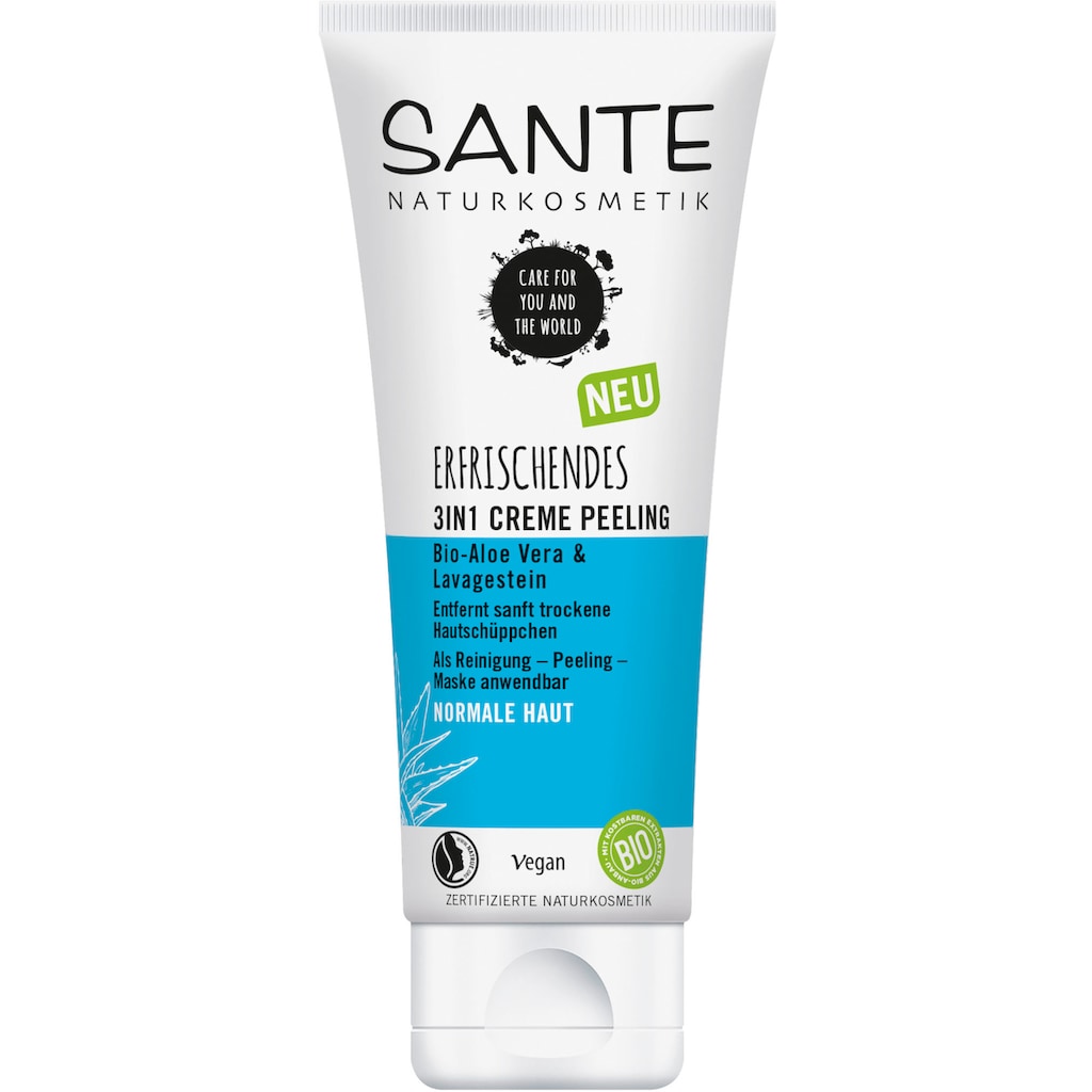 SANTE Gesichtspeeling »Erfrischendes 3in1 Creme Peeling«