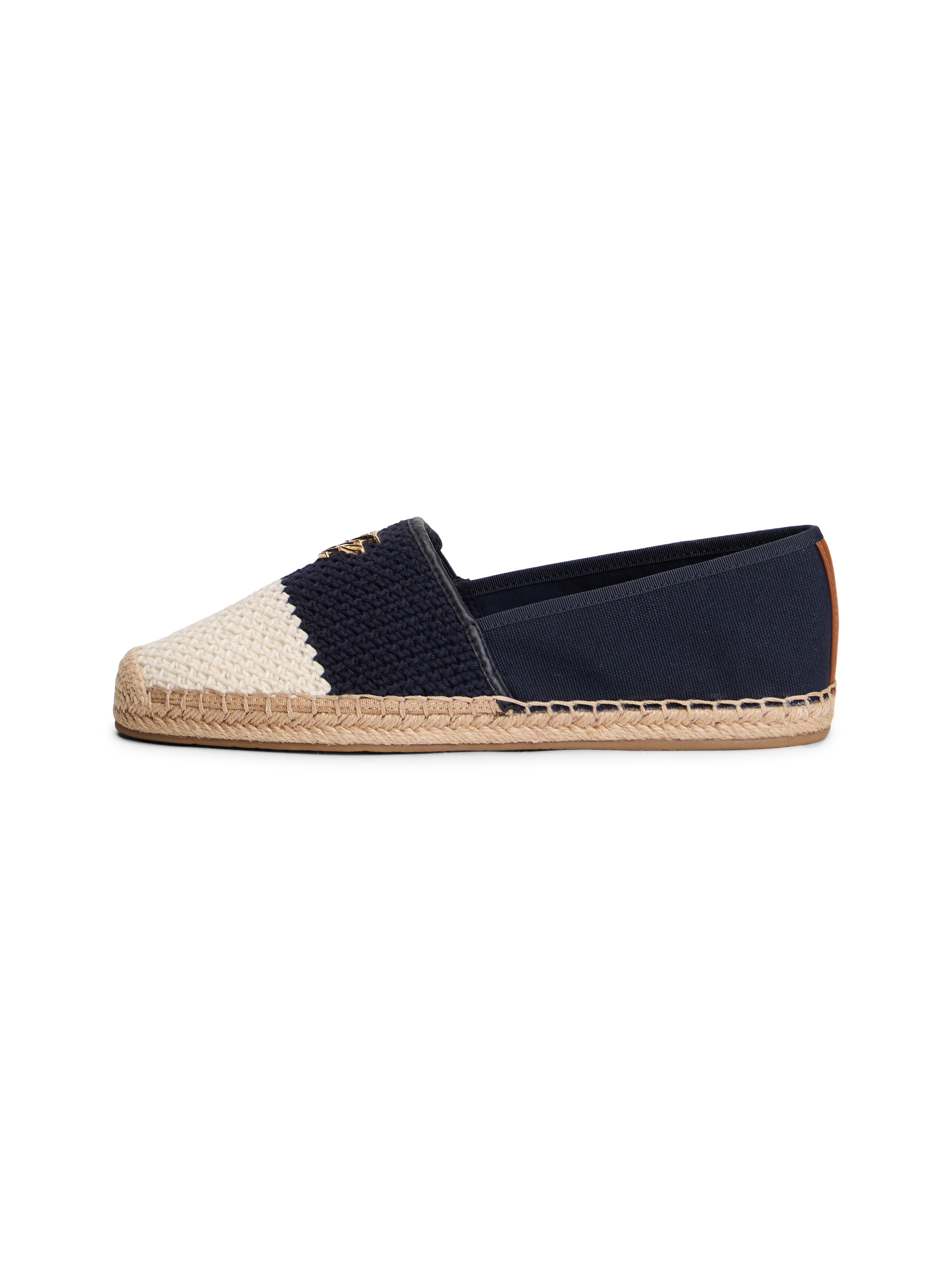 Tommy Hilfiger Espadrille »TH SCRIPT CROCHET ESPADRILLE«  Schlupfschuh, Sommerschuh, mit TH-Schmuckelement, schmale Form