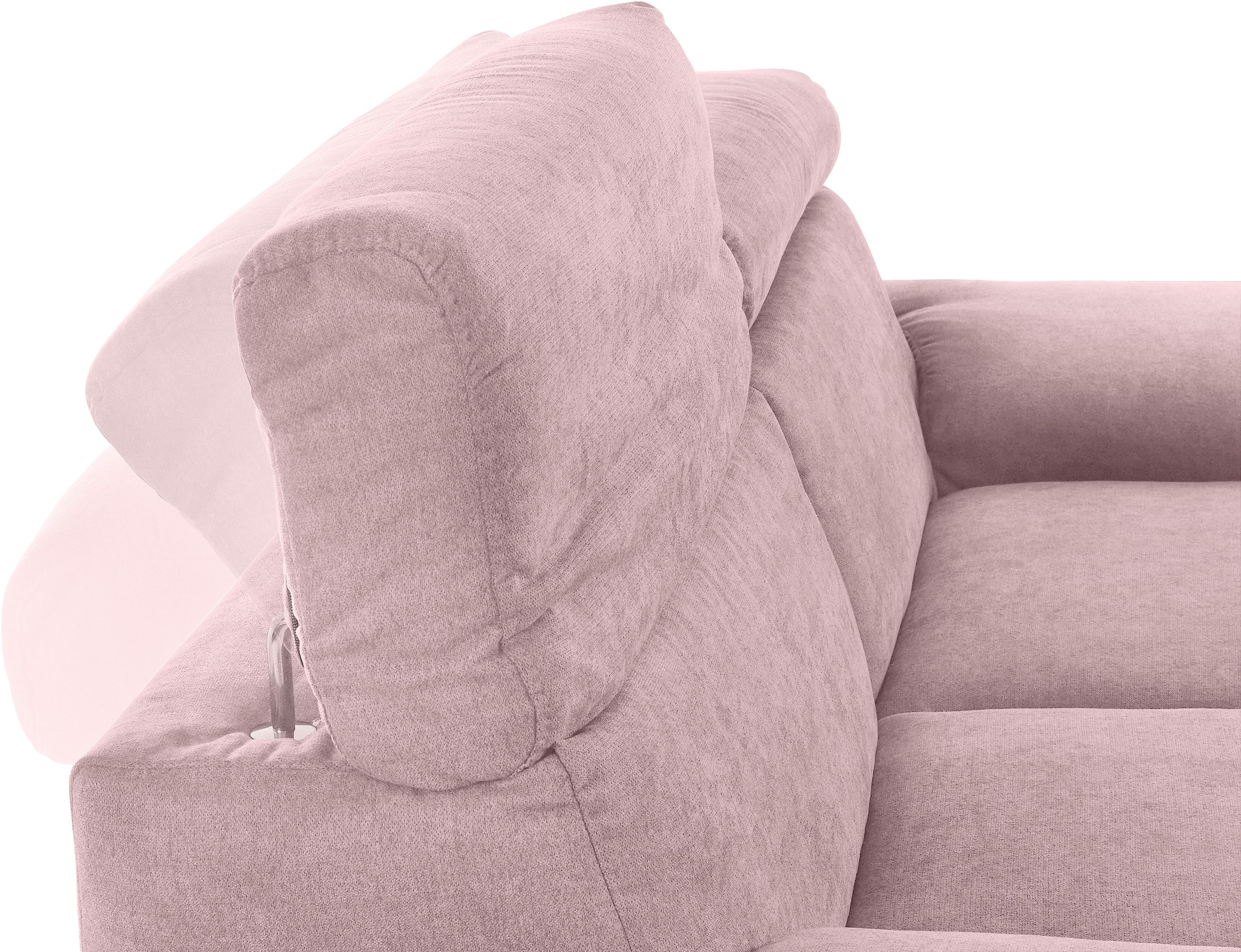 DOMO collection 2,5-Sitzer »Mira inklusive Kopfteilverstellung für mehr Wohlfühlkomfort«, elegant und modern, komfortabel, frei im Raum stellbar