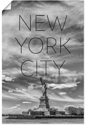 Artland Wandbild »NYC Freiheitsstatue«, New York, (1 St.), in vielen Größen &... kaufen