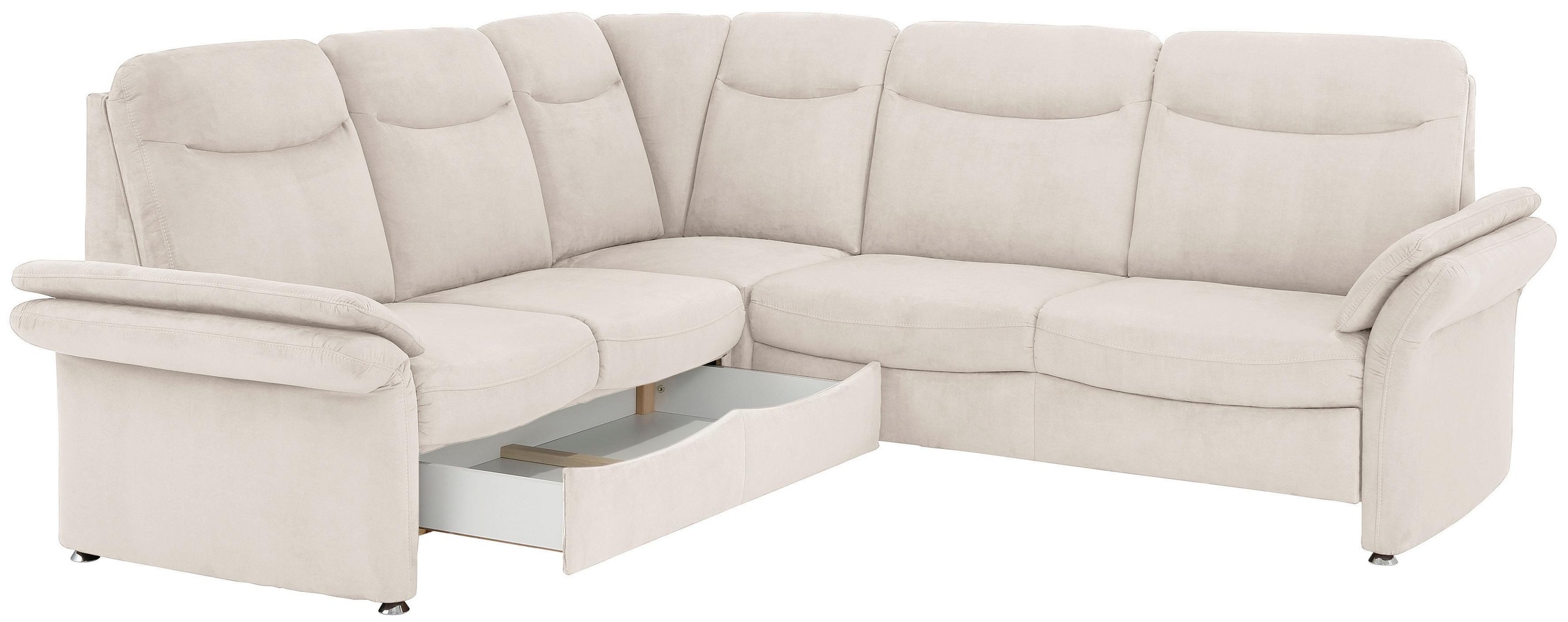 Home affaire Ecksofa »Tahoma L-Form«, mit Armlehnfunktion, wahlweise Bettfunktion, Schublade, Relaxfunktion