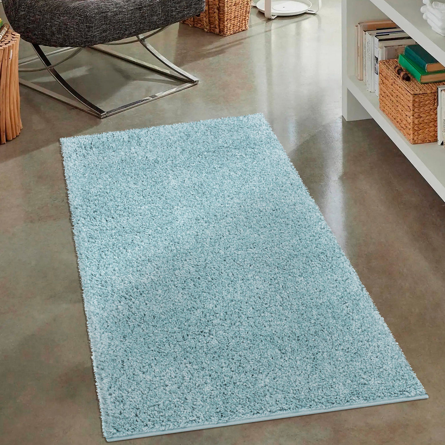 Carpet City Hochflor-Teppich »City Shaggy«, rechteckig, Robuster flauschig bequem besonders weich uni, und bestellen Teppich schnell Langflor