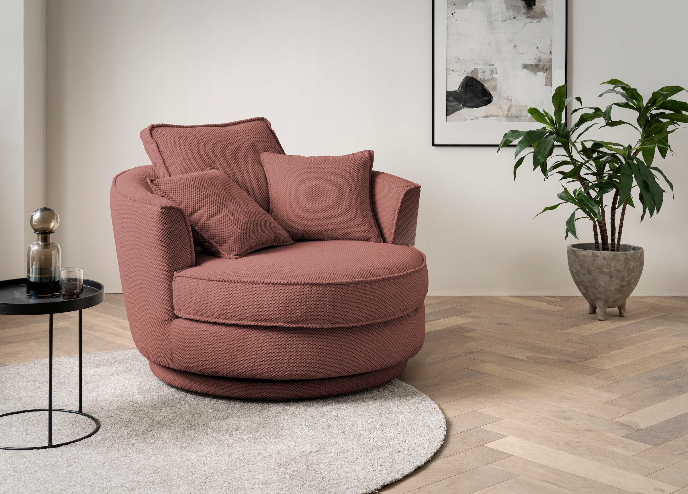 Leonique Drehsessel »MAISIE, Love Seat XXL, Lese-Sessel BIG-«, Sessel in ME günstig online kaufen