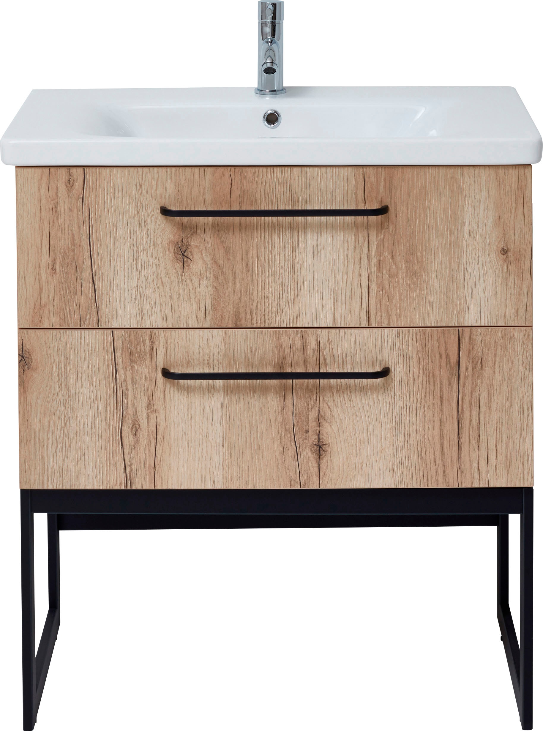 OPTIFIT Waschtisch »Yukon«, Breite 80 cm, mit Keramikbecken