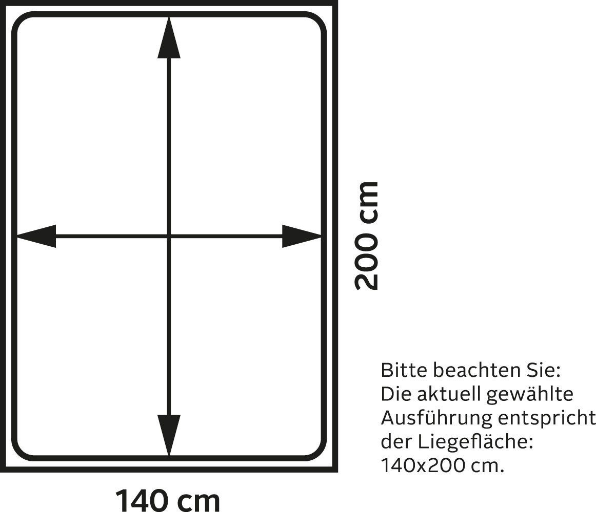 Schlaraffia Boxspringbett »Fidelio«, inkl. GELTEX® Next Topper, Fuß in Schwebeoptik