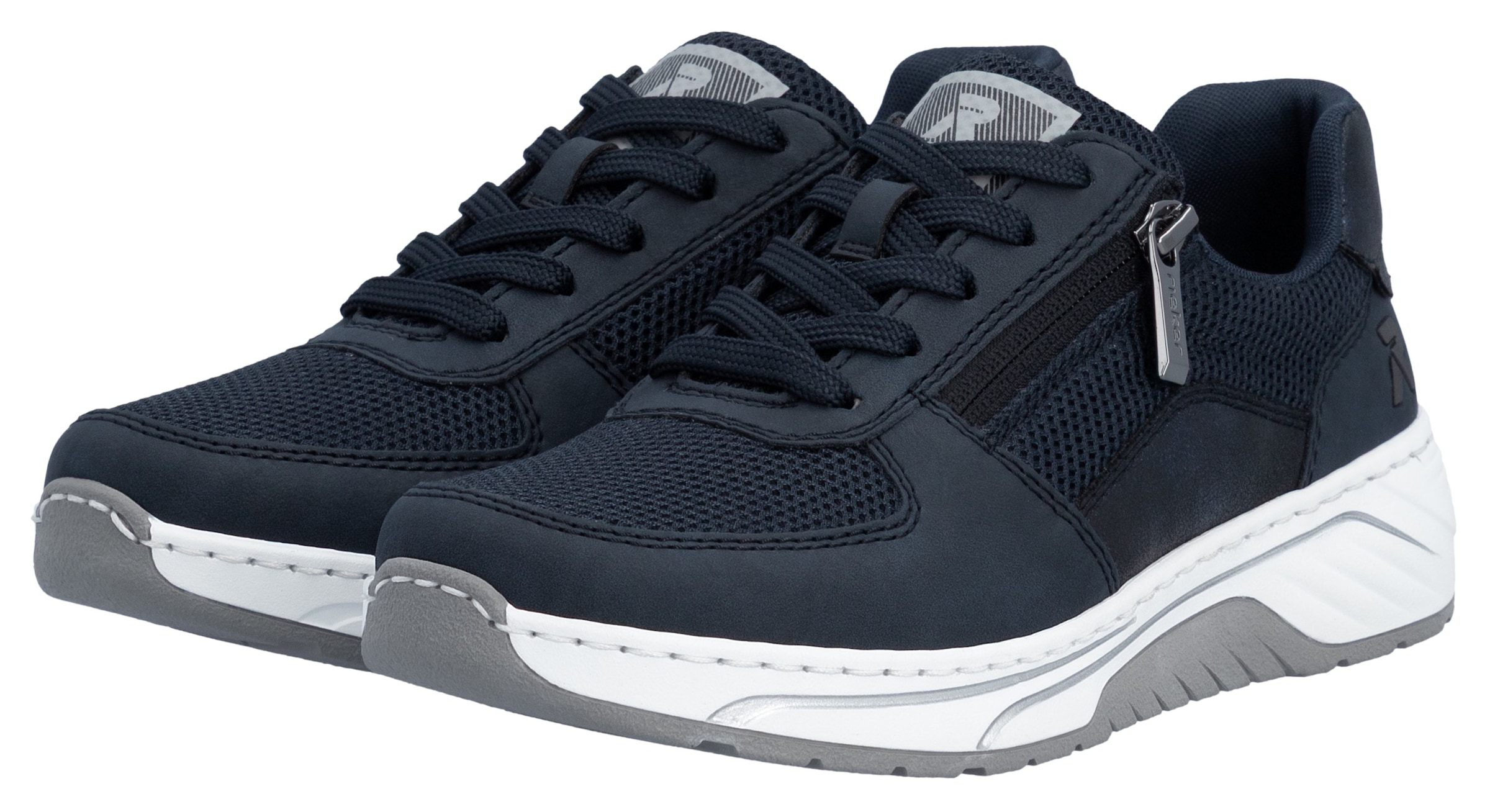 Rieker Sneaker  Schnürschuh, Halbschuh, Freizeitsneaker mit Reißverschluss