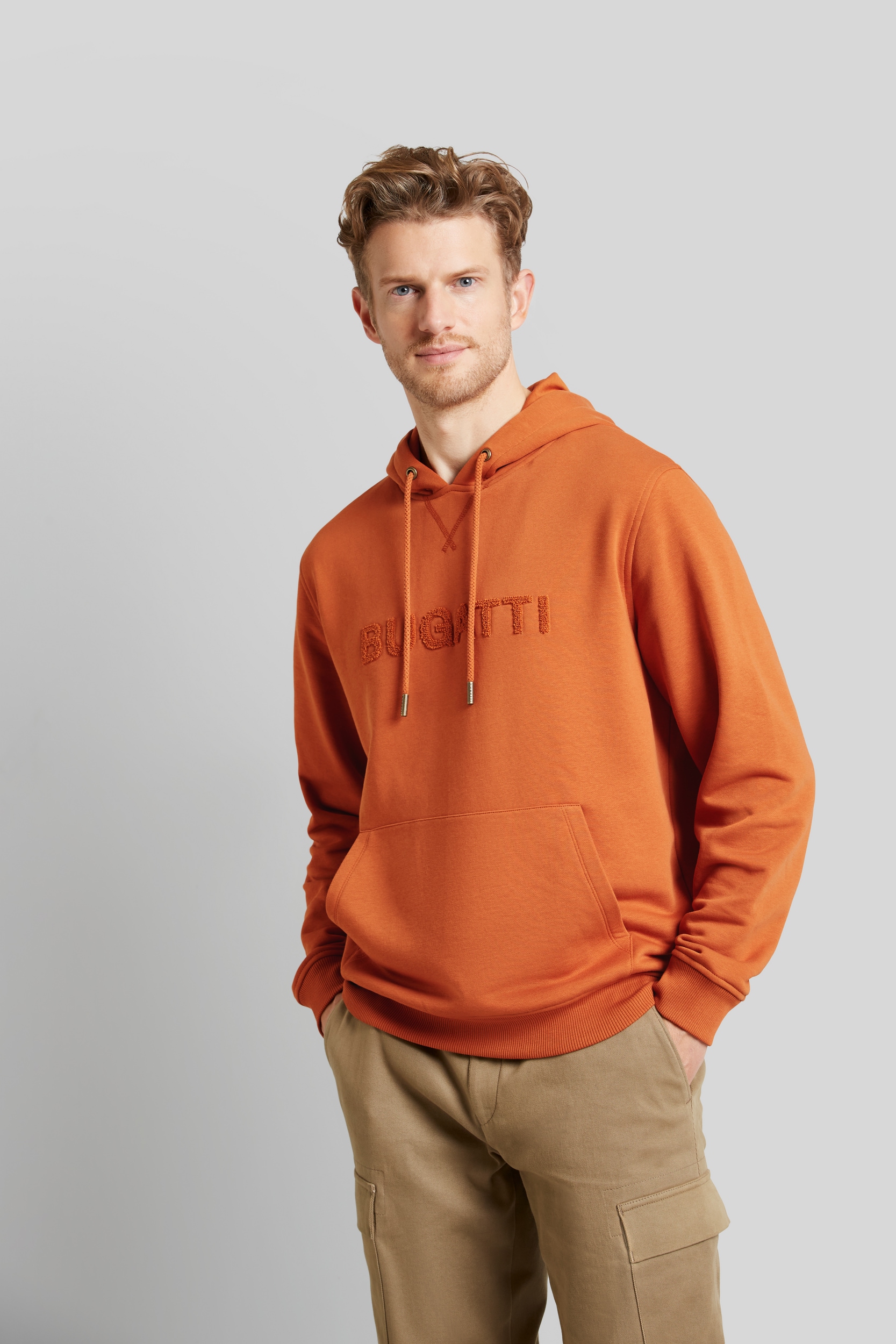 bugatti Sweatshirt, mit Logo-Print
