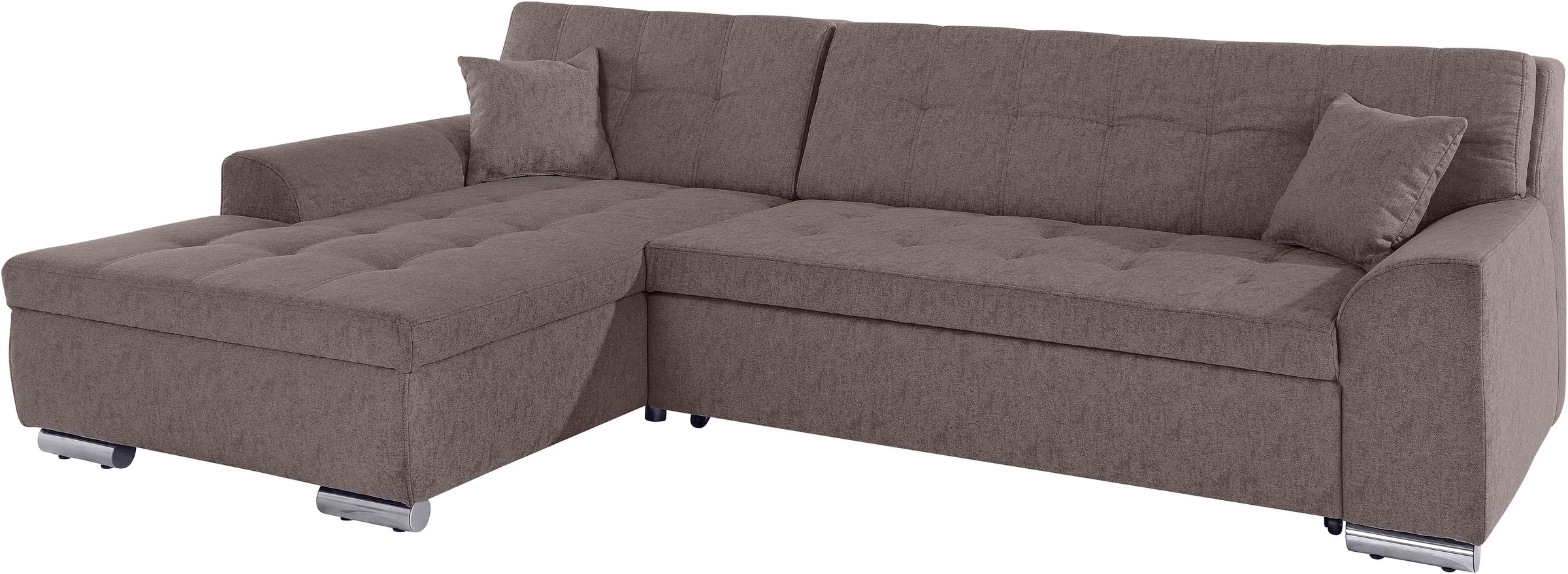 DOMO collection Ecksofa "Aversa, moderne Steppung im Sitz und Rücken, gesch günstig online kaufen
