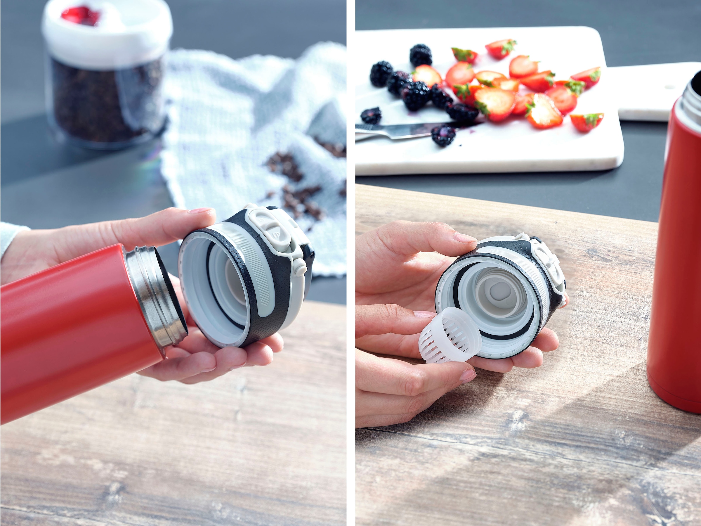 Leifheit Thermoflasche »Flip«, 600 ml