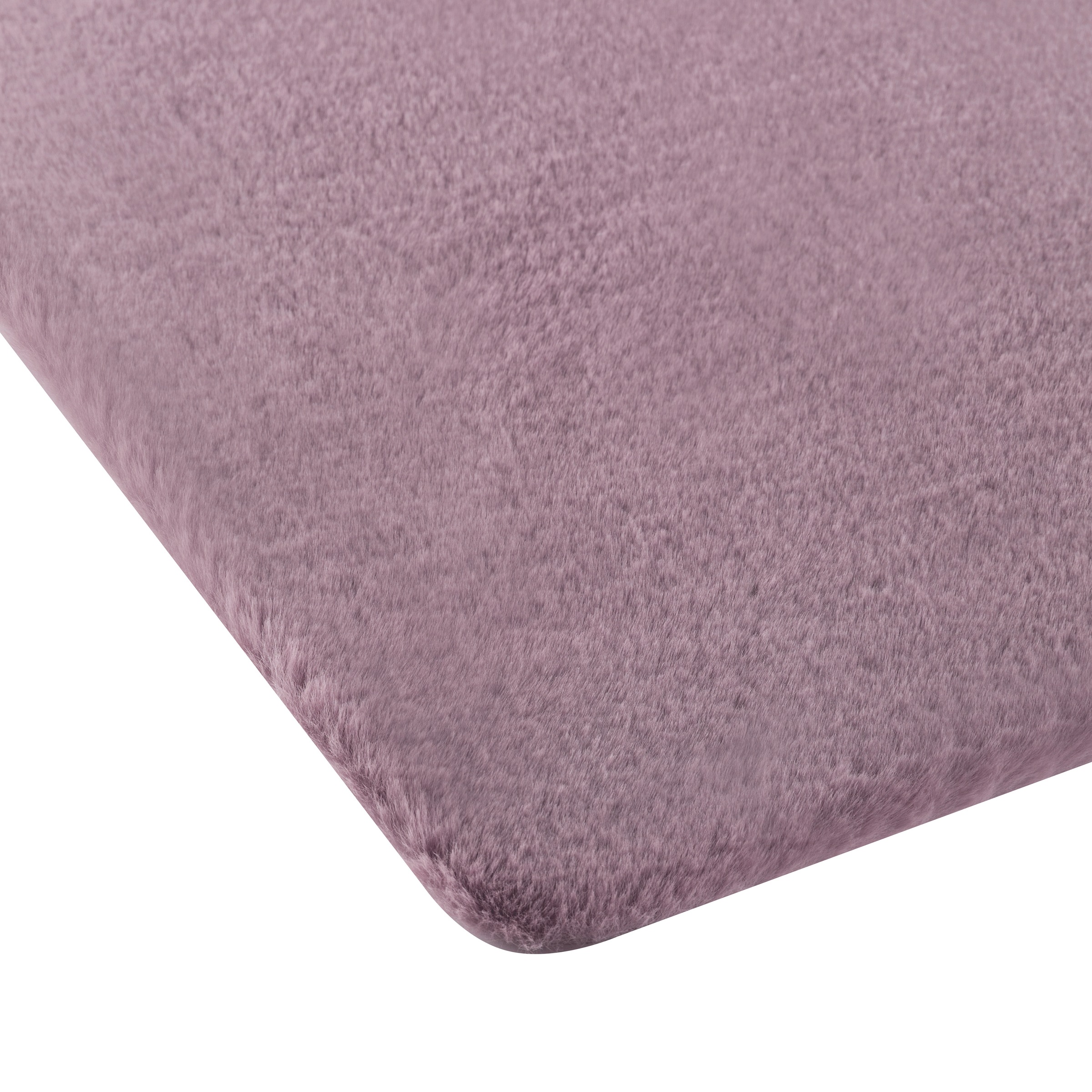 my home Badematte »Valeria, Kaninchenfell-Haptik«, rutschhemmend beschichtet, fußbodenheizungsgeeignet-strapazierfähig, Kunstfell, weicher Badteppich