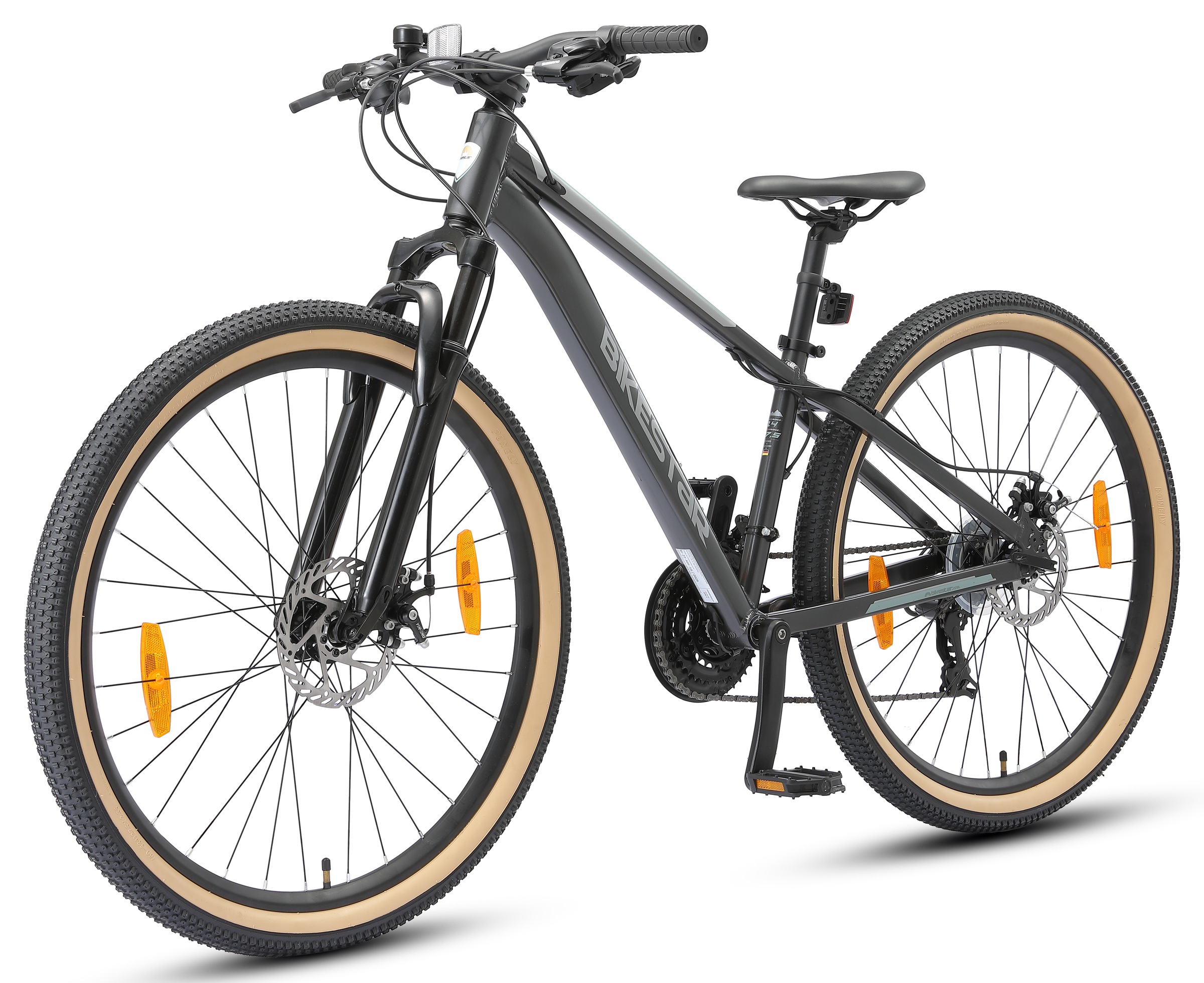 Bikestar Mountainbike 21 Gang Shimano RD-TY300 Schaltwerk Kettenschaltung für Damen und Herren, Kettenschaltung
