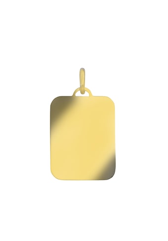 Kettenanhänger »333/- Gelbgold glanz/matt Goldplatte rechteckig 23x29 mm«