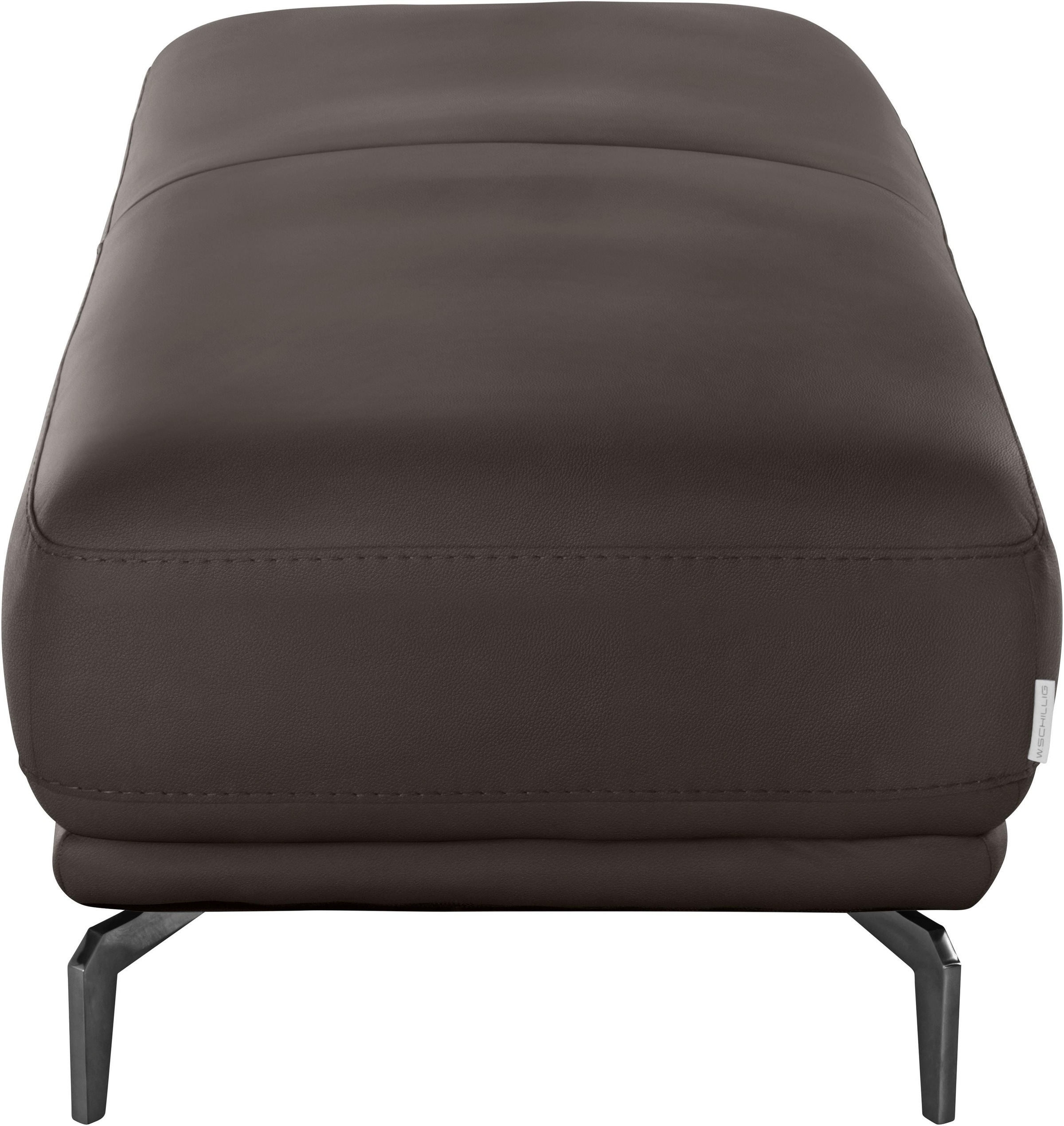 W.SCHILLIG Hocker »montanaa«, mit Metallfüßen in Schwarz pulverbeschichtet, Breite 141 cm