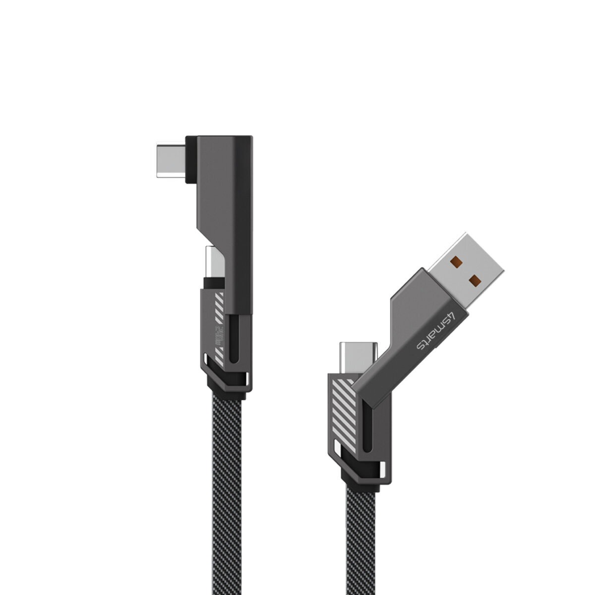 4smarts USB-Kabel »USB-C Kabel ComboCord Flat Right Angle 240W 1,5m«, USB-C, 150,00 cm