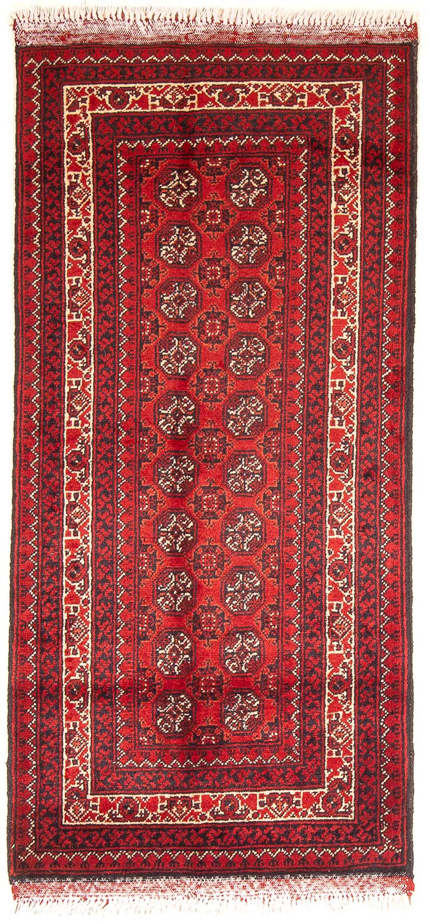 morgenland Orientteppich »Afghan - 100 x 69 cm - dunkelrot«, rechteckig, 7 günstig online kaufen