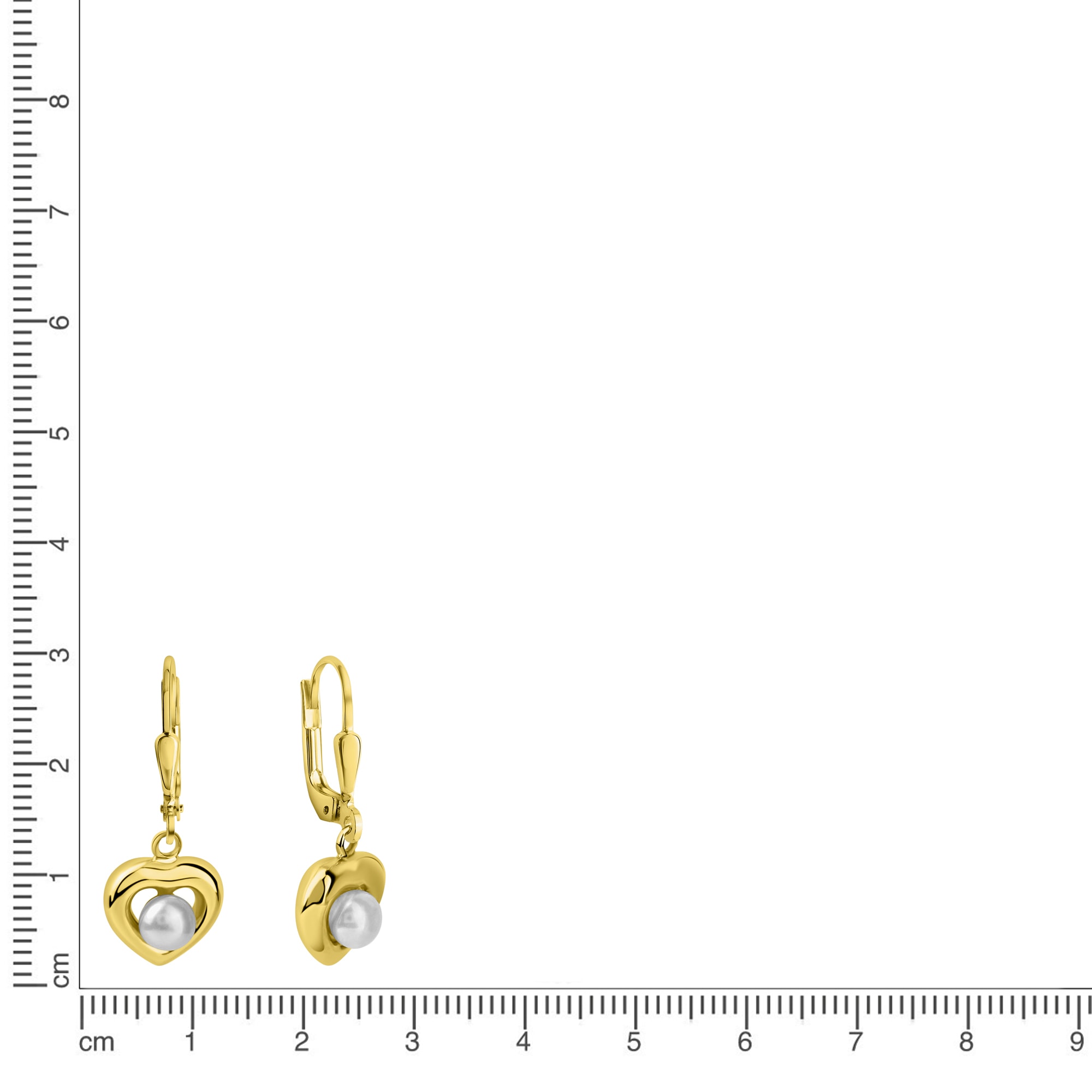 Fascination by Ellen K. Paar Ohrhänger »375/- Gelbgold Süßwasserperle«