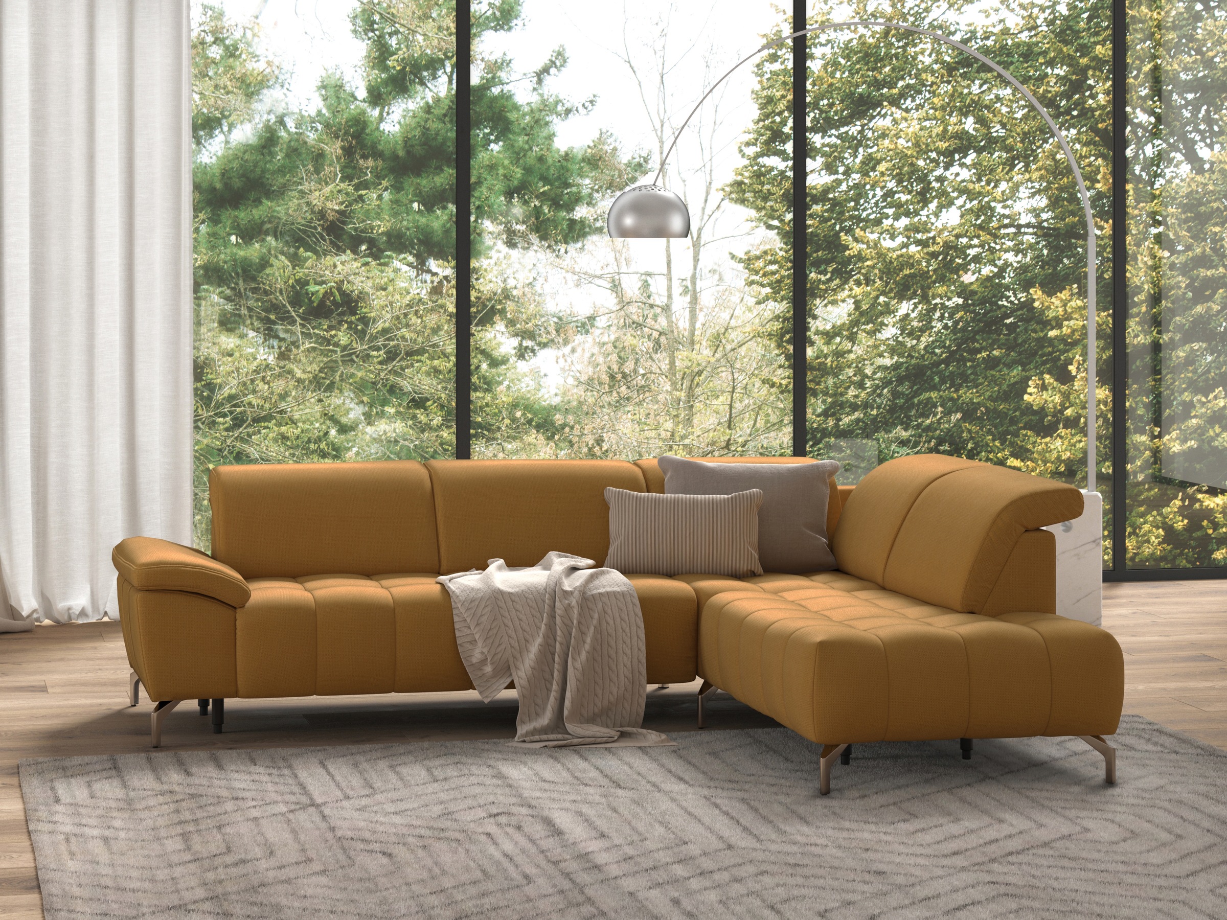 sit&more Ecksofa »Cool L-Form«, wahlweise mit Kopfteilverstellung und Vorzi günstig online kaufen