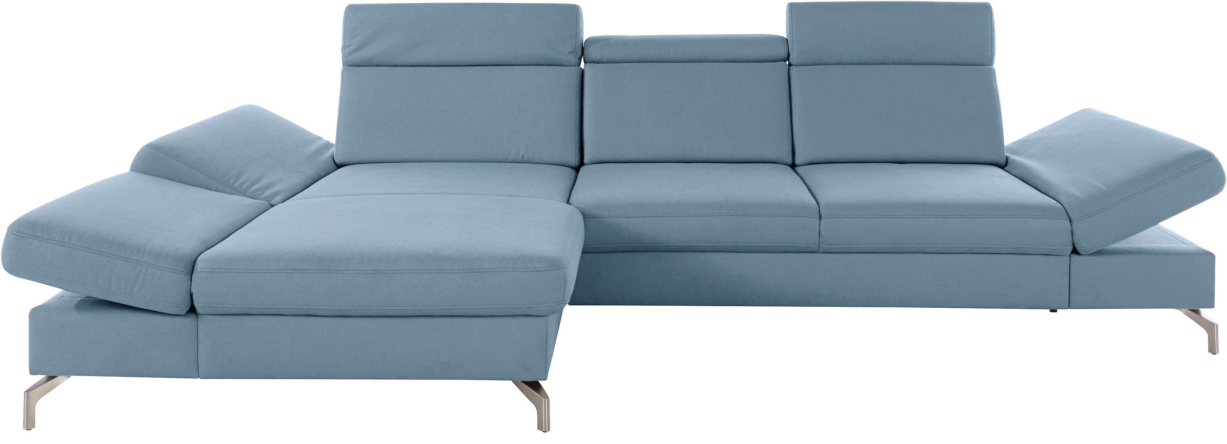 sit&more Ecksofa »Brisbane L-Form«, Fußhöhe 12 cm, inklusive Sitztiefen-, A günstig online kaufen