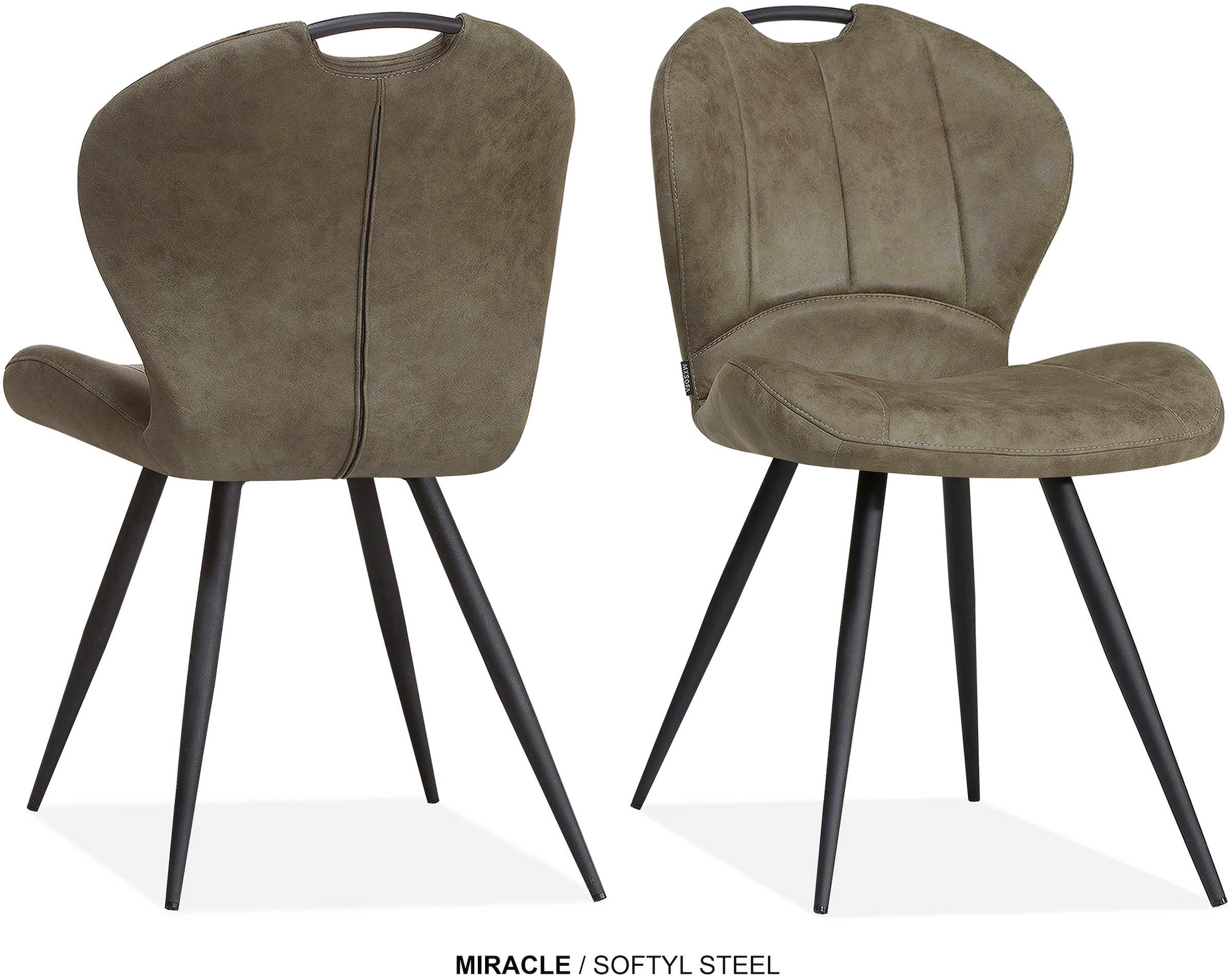 OMG Design Esszimmerstuhl »Miracle« (Set) 2 Stk.Esszimmerstuhl, pflegeleichter Bezug