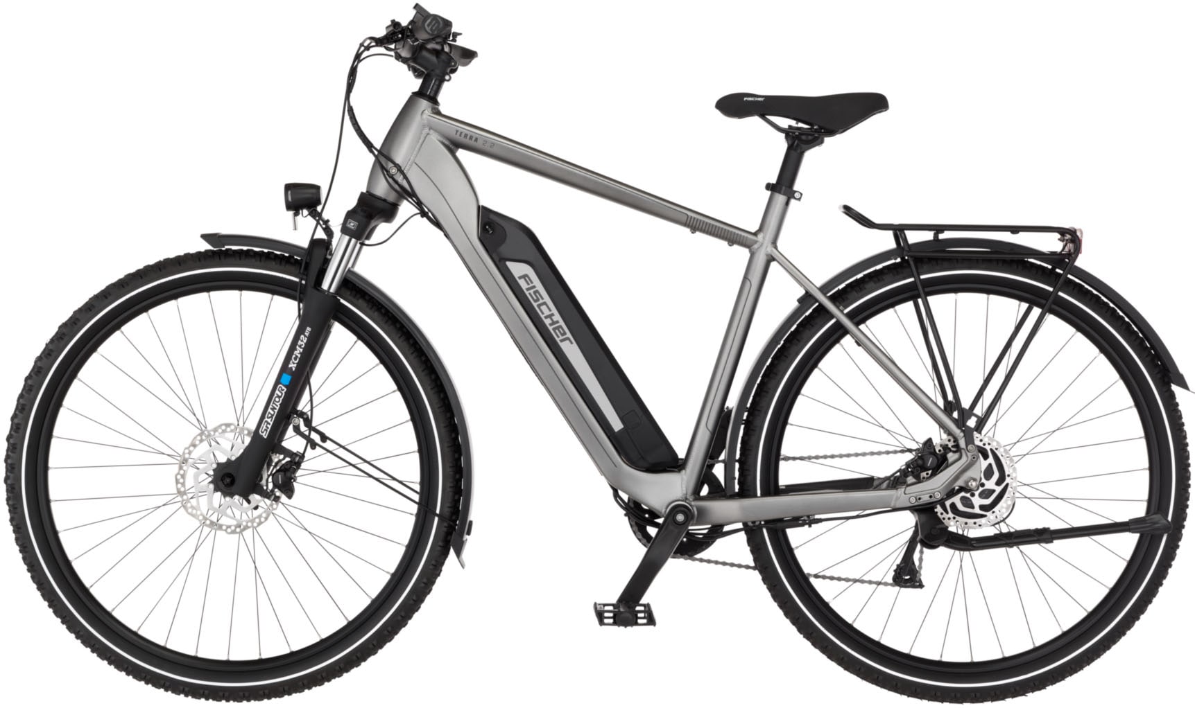FISCHER Fahrrad E-Bike »TERRA 2.2 459 55«, 8 Gang, Shimano, ACERA, (mit Akku-Ladegerät-mit Werkzeug)