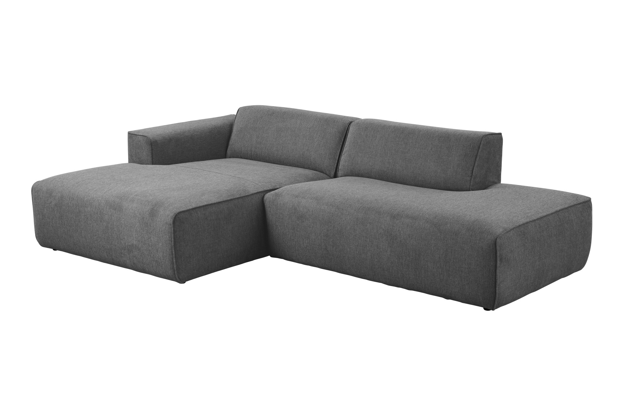 andas Ecksofa »Noord mit Kedernaht, Breite 227 cm«, mit Kedernaht, Breite 227 cm, Cord, Struktur, Webstoff