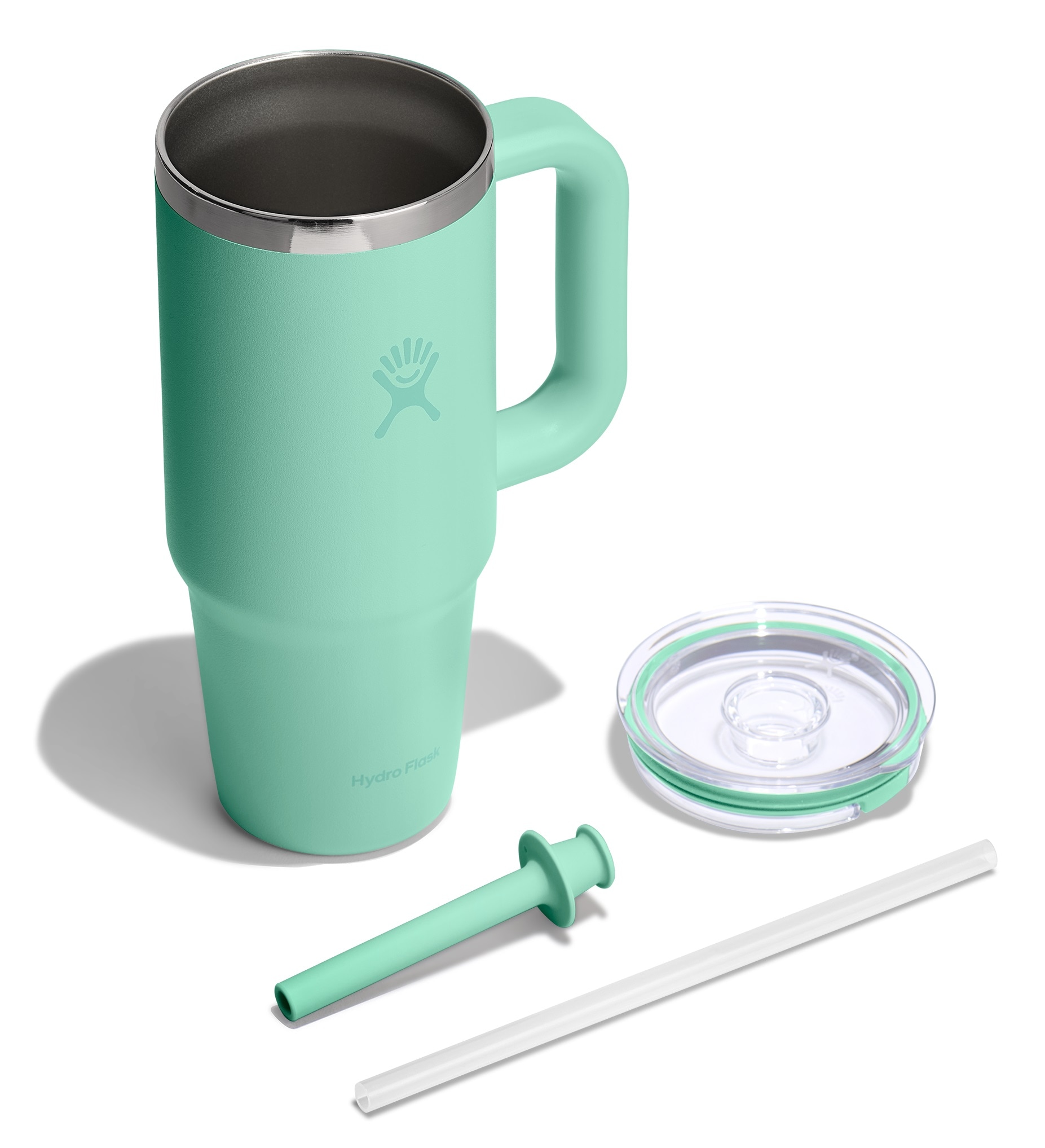Hydro Flask Thermobecher »24 OZ Travel Tumbler Clear Lid, 710 ml« Kompatibel mit Eindrückzubehör der Größe Medium