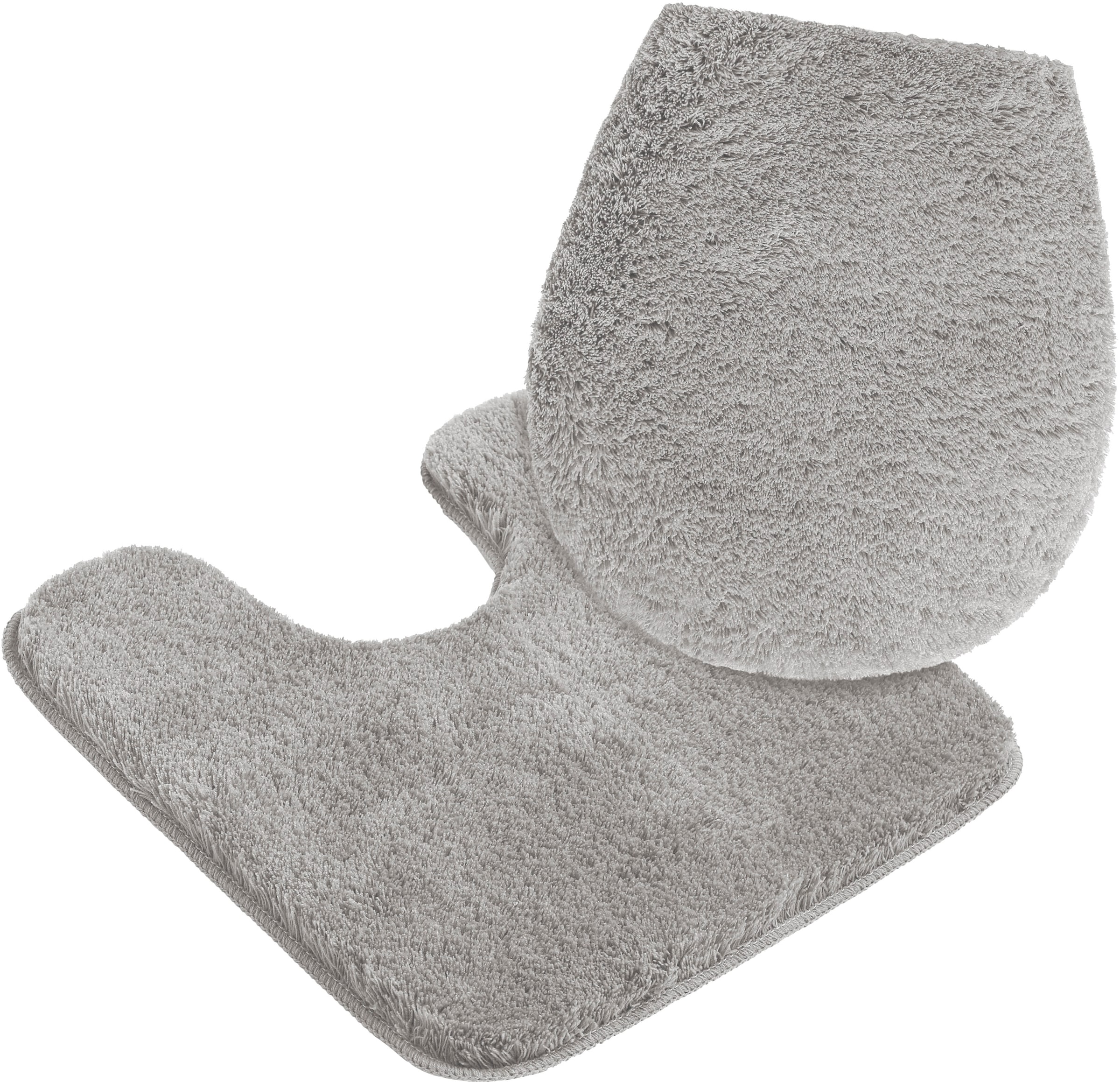 my home Badematte »Merida, Badvorleger, Badezimmer Teppich«, rutschhemmend beschichtet, fußbodenheizungsgeeignet-schnell trocknend-strapazierfähig, Badteppich, Uni Farben, rechteckig, rund & als 2-tlg. Set erhältlich