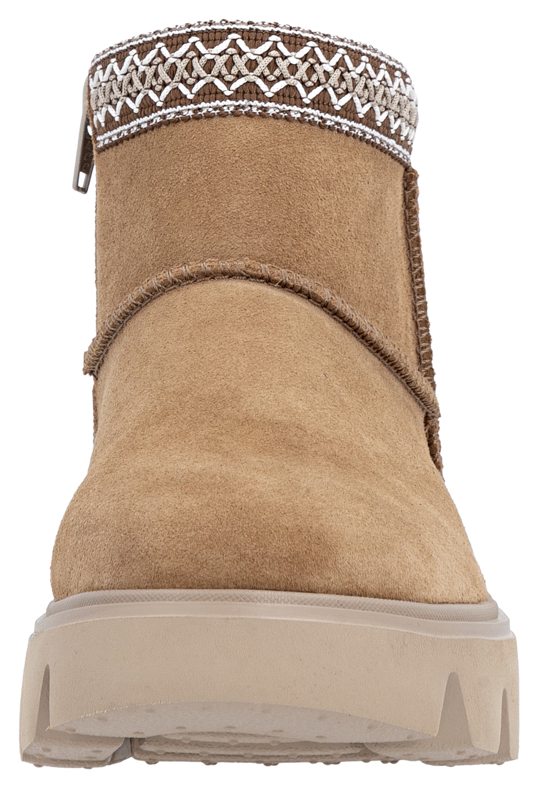 RIEKER Sport Winterboots  Plateauboots, Stiefelette mit Textileinfass im Ethno-Look