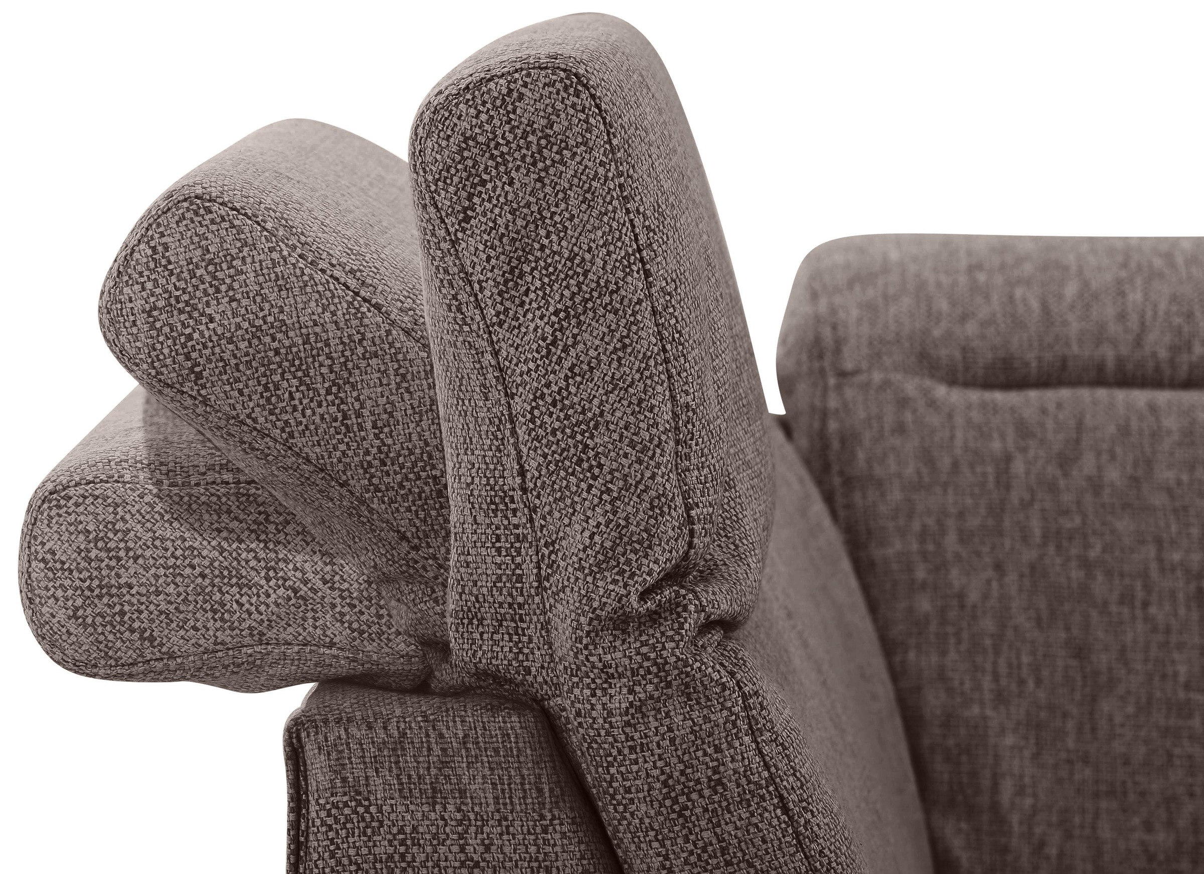 Home affaire Ecksofa »Solvei L-Form«, wahlweise auch mit Kopfteilverstellung und Bettfunktion, Federkern