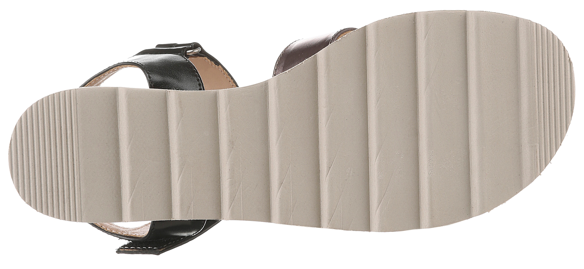 Aniston SHOES Keilsandalette  , Sandale, Sommerschuh, Klettschuh, Metallic-Optik - NEUE KOLLEKTION