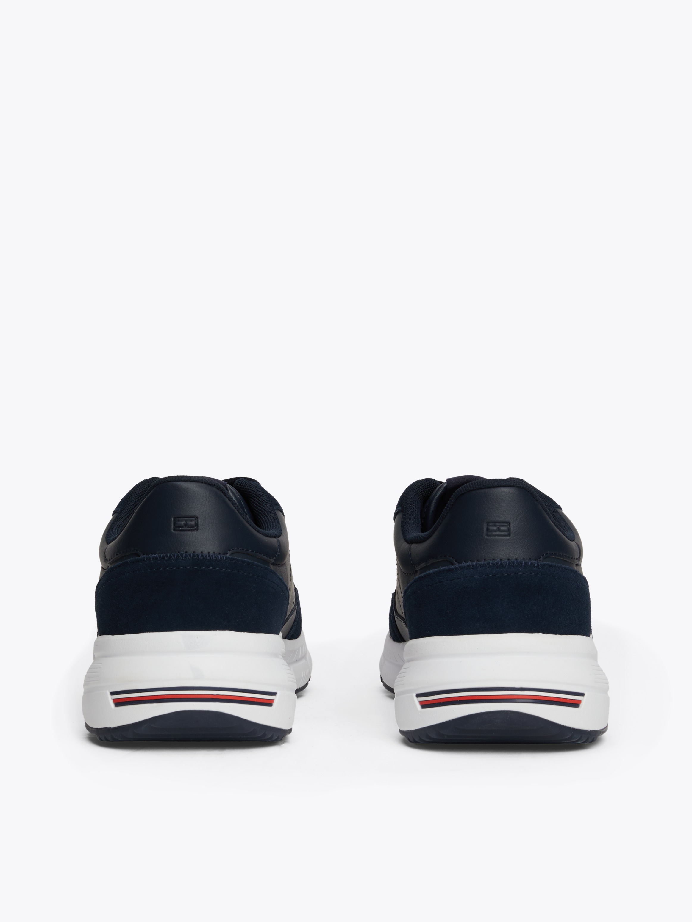 Tommy Hilfiger Keilsneaker »FASTON LTH MIX«, Freizeitschuh, Schnürschuh, Halbschuh mit gepolstertem Schaftrand