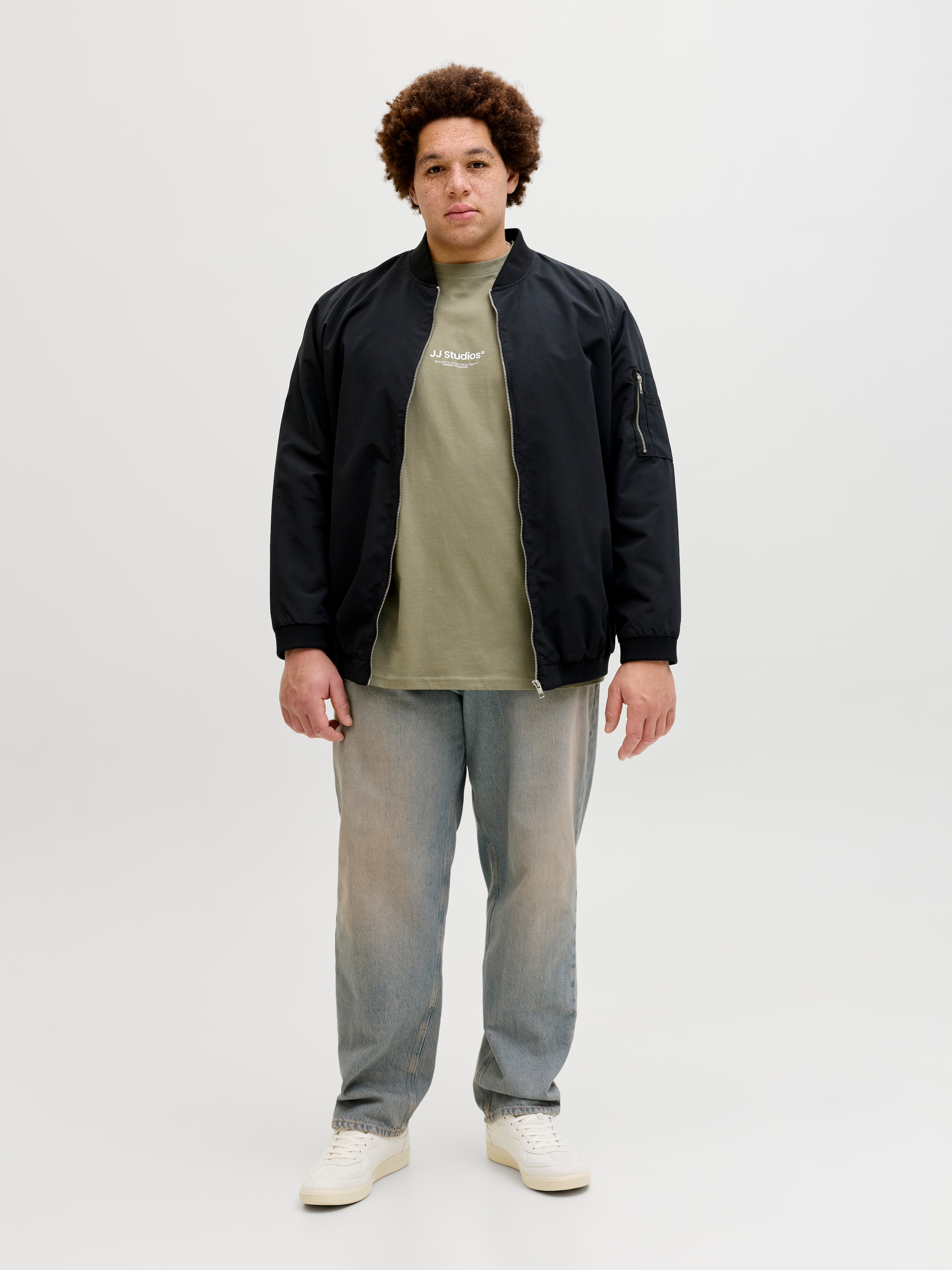 Jack & Jones PlusSize Rundhalsshirt »JJESOHO TEE SS CREW NECK NOOS PLS« Baumwolle, regular fit