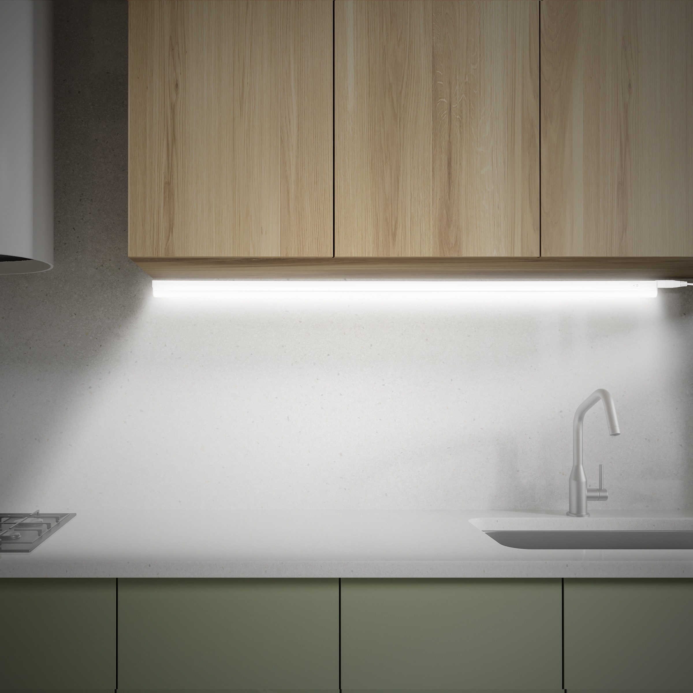 Briloner Leuchten LED Unterbauleuchte »TOOK« LED-Board 1 Stk. Neutralweiß 118,7x2,2x3 cm, Küche, Schrank, Küchenlampe, Werkstatt