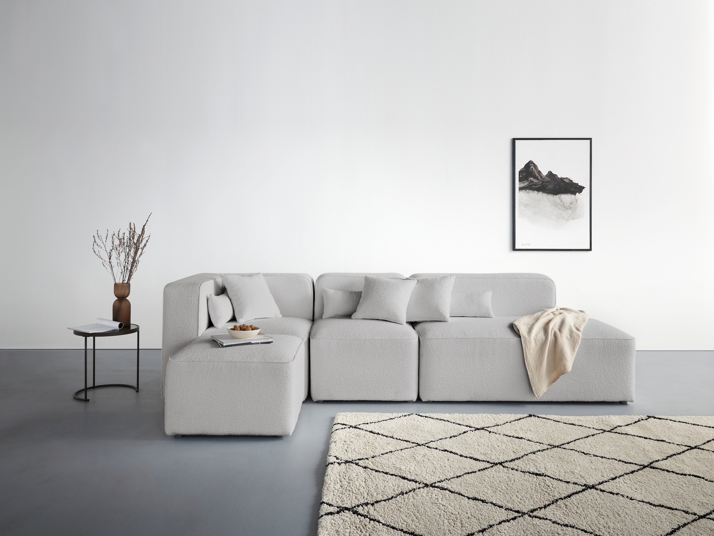 Home affaire Ecksofa »Sundstrup L-Form« Modulserie, individuelle Zusammenst günstig online kaufen