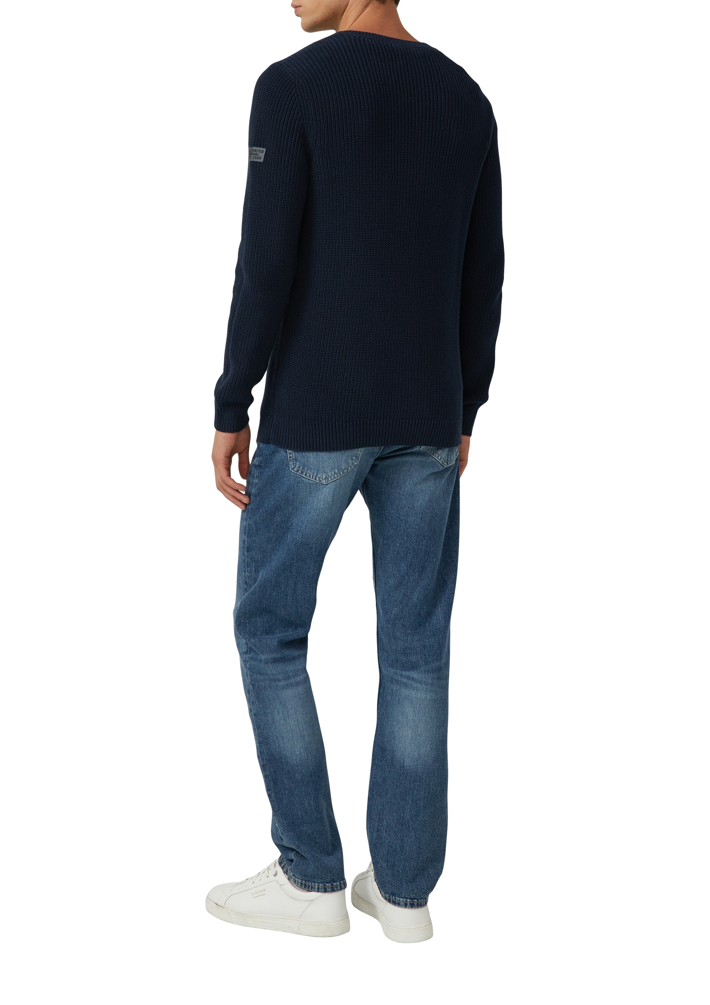 s.Oliver Strickpullover mit Rippbündchen