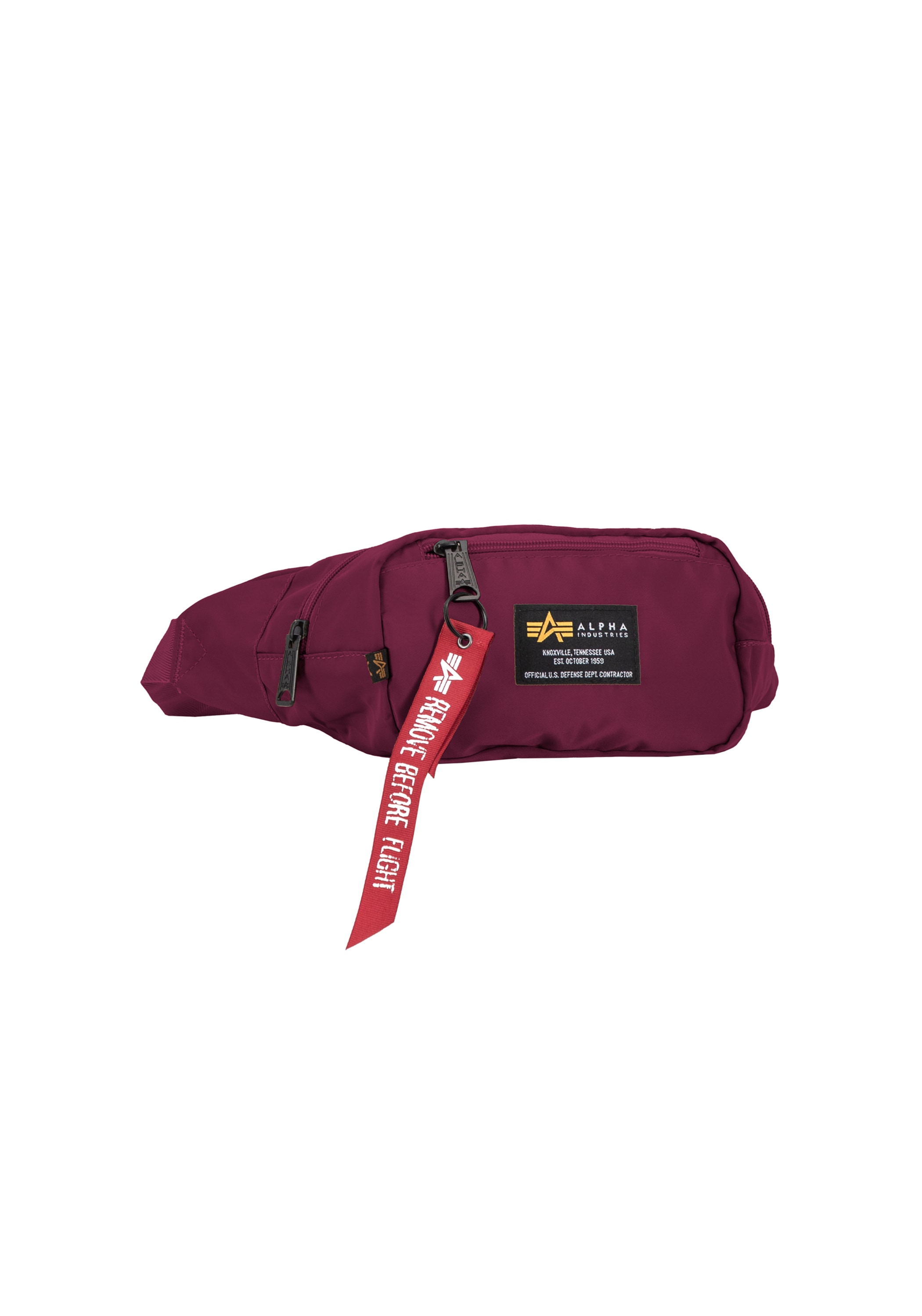 ALPHA INDUSTRIES Gürteltasche »Crew Waist Bag« burgundy