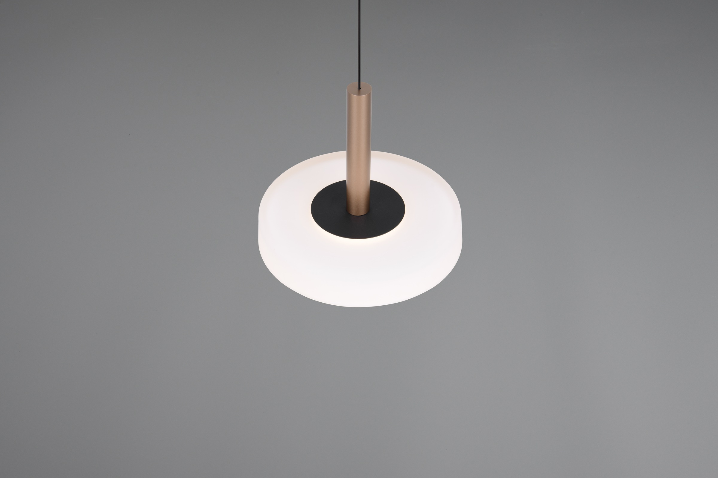TRIO Leuchten LED Pendelleuchte »CELESTE dimmbare LED Hängelampe aus Metall und Glas, 10W 1100 Lumen«, 1 flammig, Leuchtmittel LED-Board | LED fest integriert, einfach höhenverstellbar von 50-200 cm, Ø 22cm, 3-Stufen Dimmfunktion