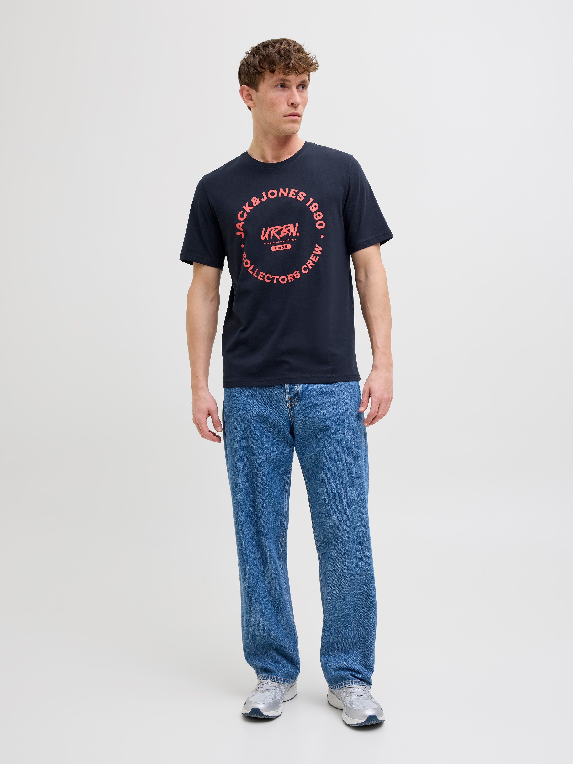 Jack & Jones Rundhalsshirt »JJSIMON TEE SS CREW NECK«