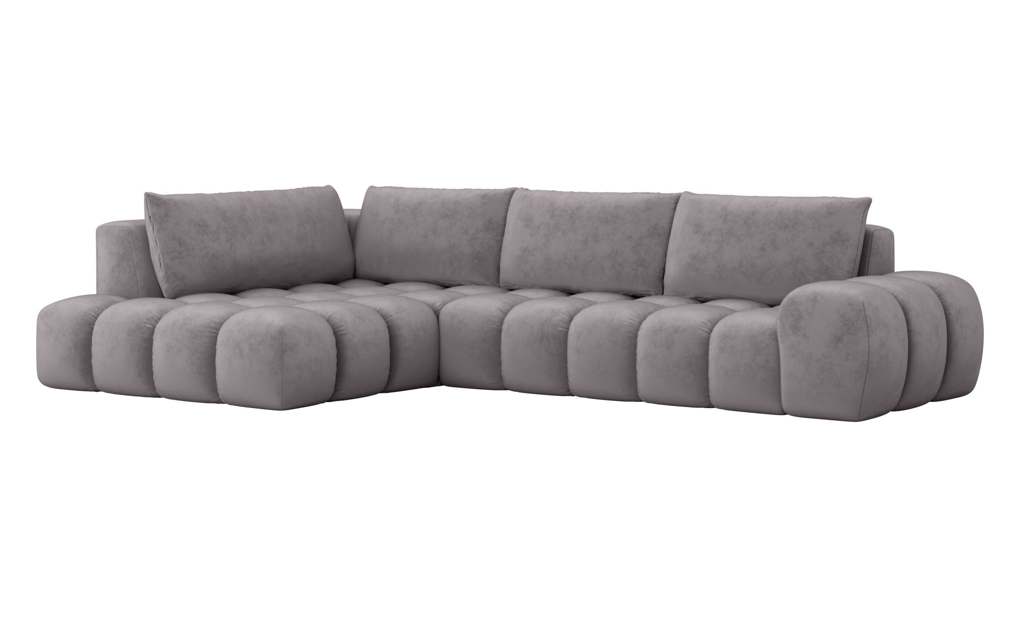 INOSIGN Ecksofa »AZITA klein, L-Form, elegant und bequem Designsofa«, lose Rückenkissen, traumhafte Steppung, Maße B/T/H: 296/176,5/89 cm
