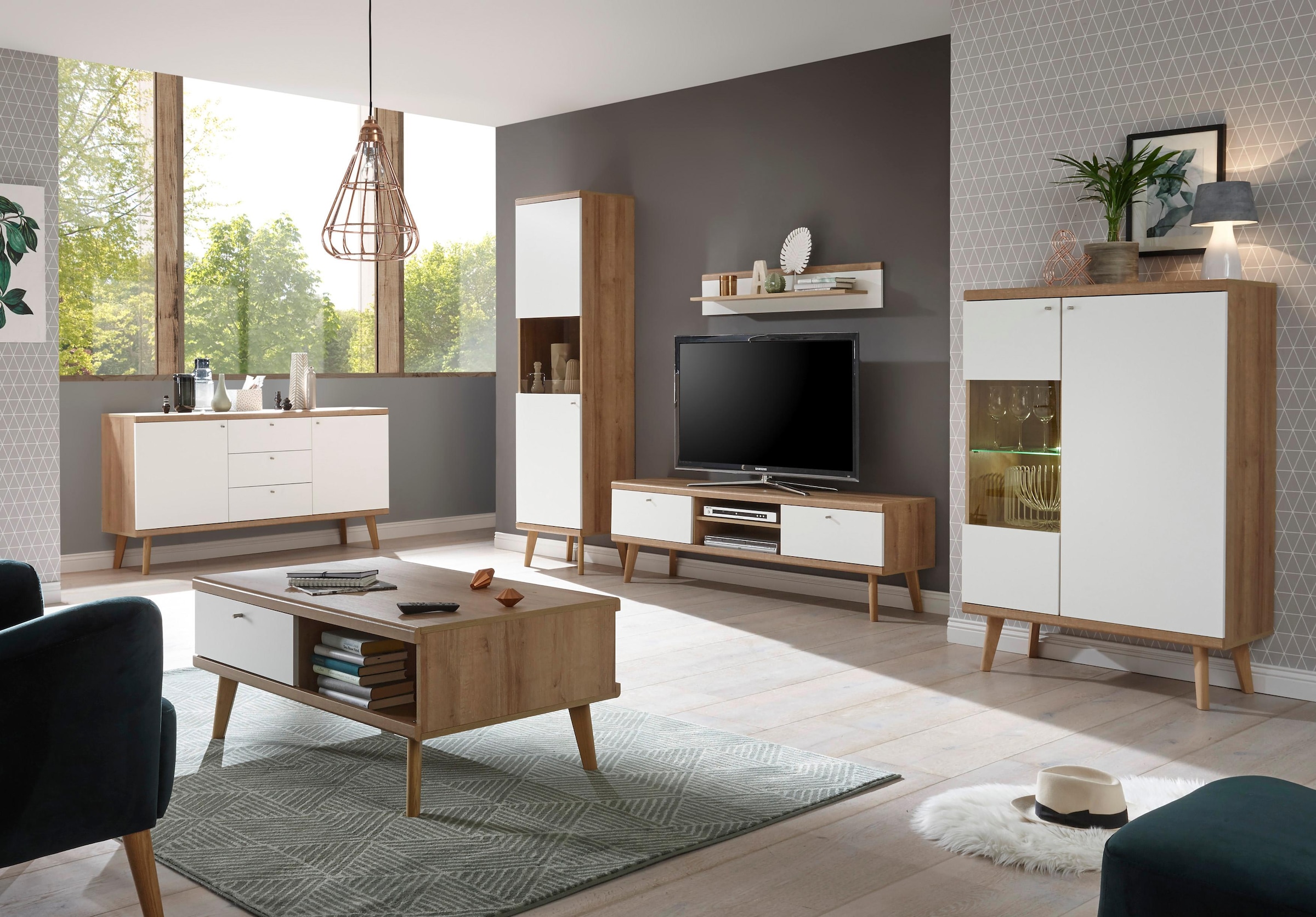 andas Sideboard »Merle«, im skandinavischen Design, Breite 160 cm