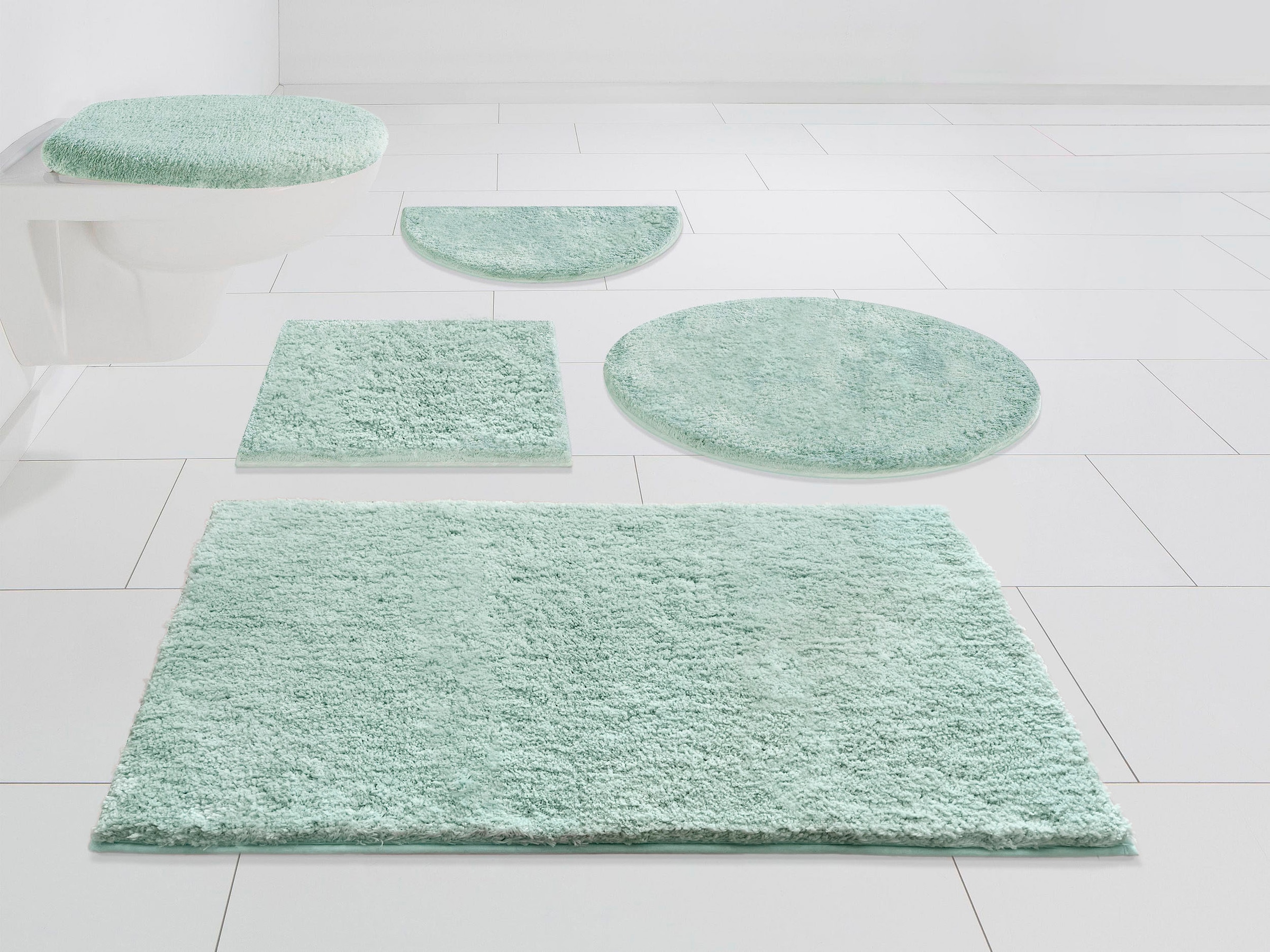 my home Badematte »Jos, Badvorleger, Badezimmer Teppich«, rutschhemmend bes günstig online kaufen