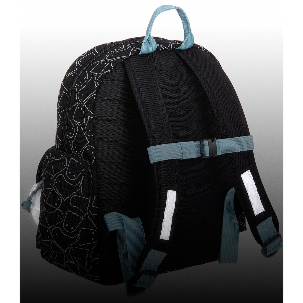 LÄSSIG Kinderrucksack »4Kids, Spooky Black, Medium Backpack«, Reflektoren