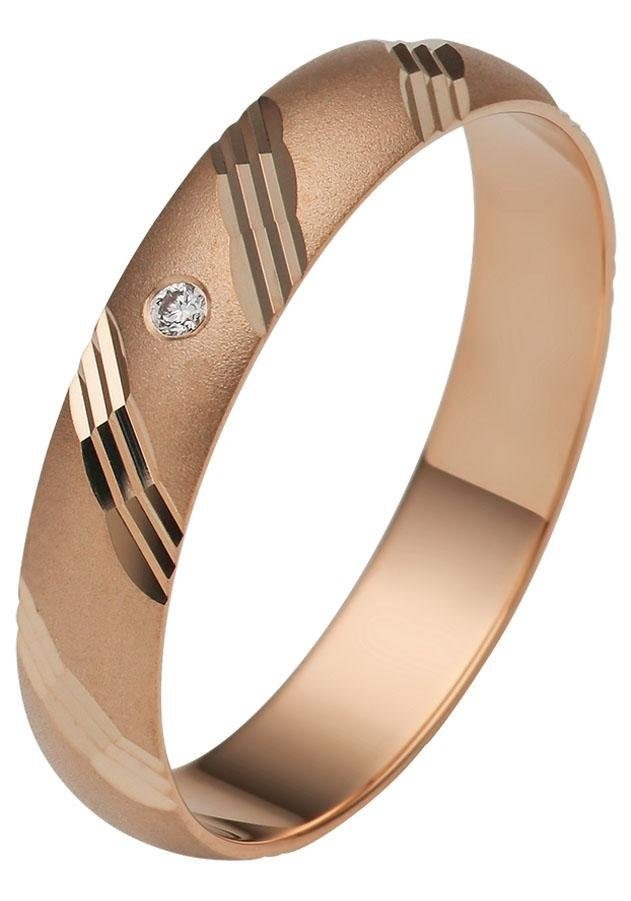 Firetti Trauring »Schmuck Geschenk Gold 375 Hochzeit Ehering "LIEBE"«, Made in Germany, wahlweise mit oder ohne Brillanten